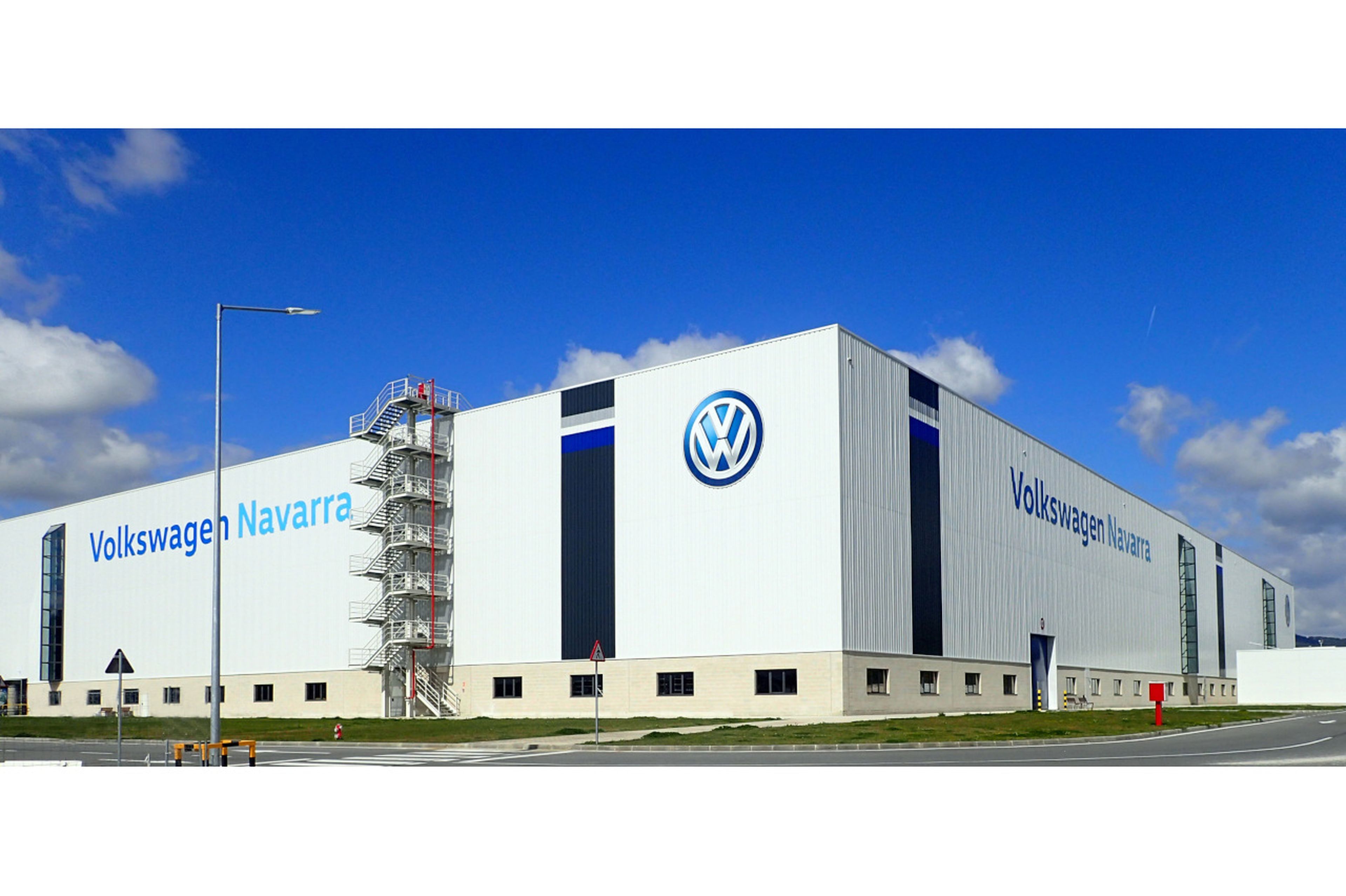 Vista exterior de la planta de Volkswagen Navarra