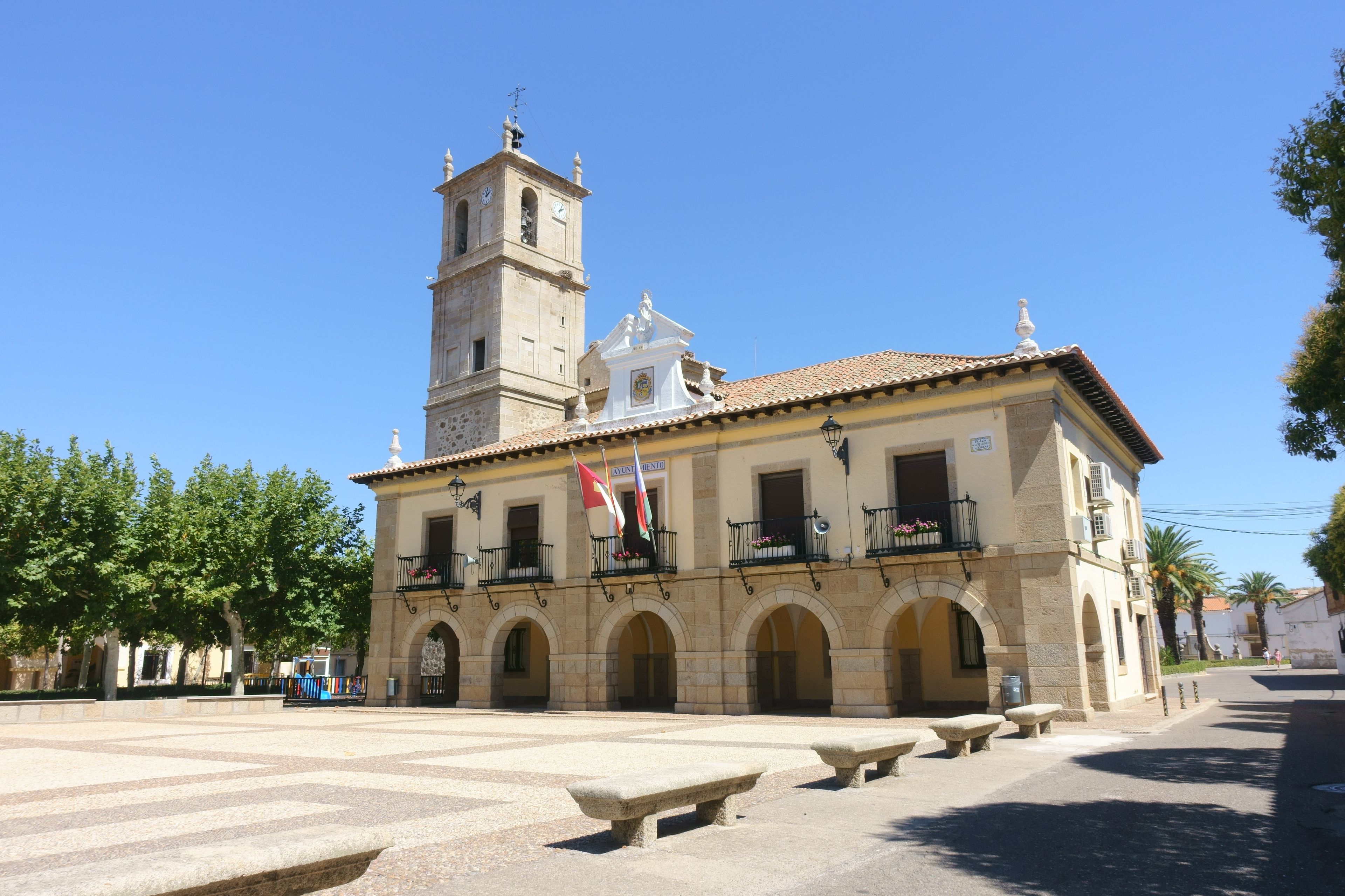 Plaza del Ayuntamiento de Alcaudete de la Jara