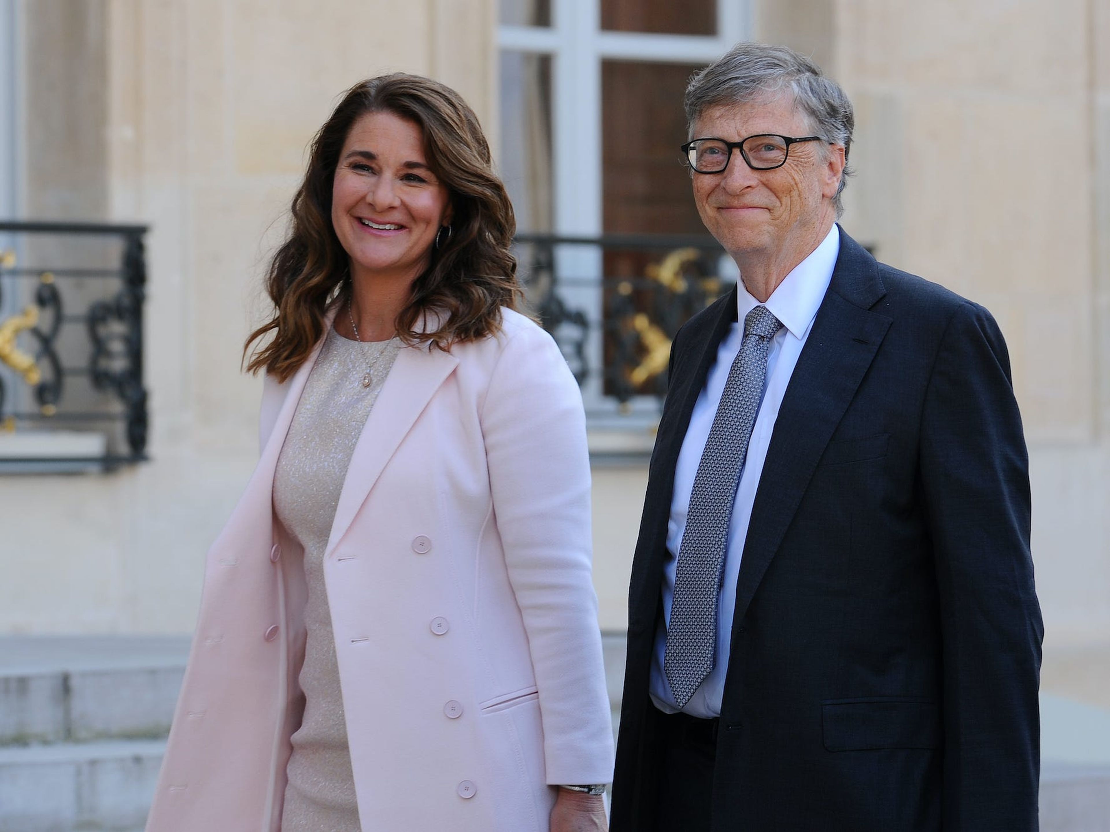 Bill y Melinda Gates vistos en París, Francia.