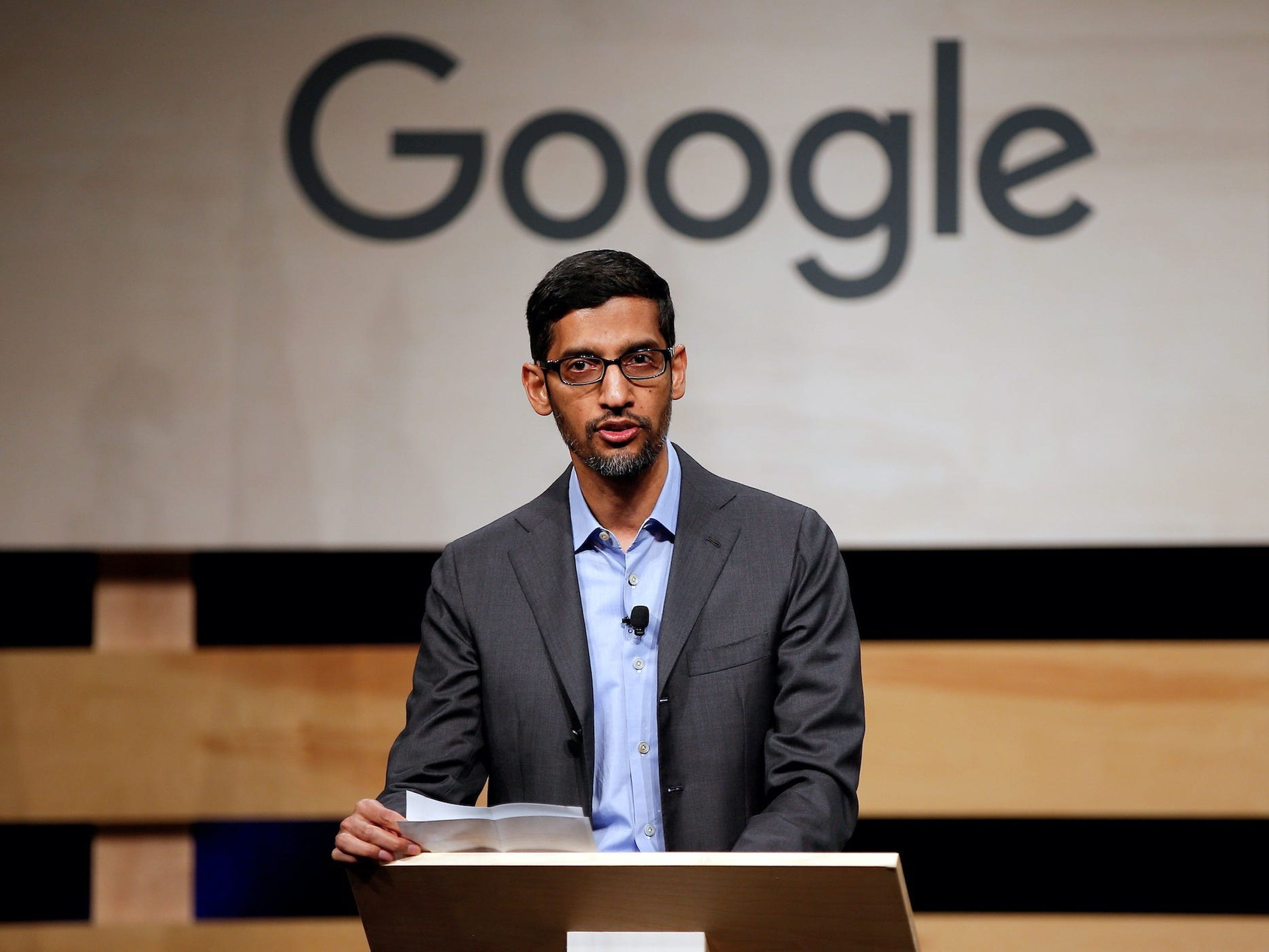 CEO de Google, Sundar Pichai.