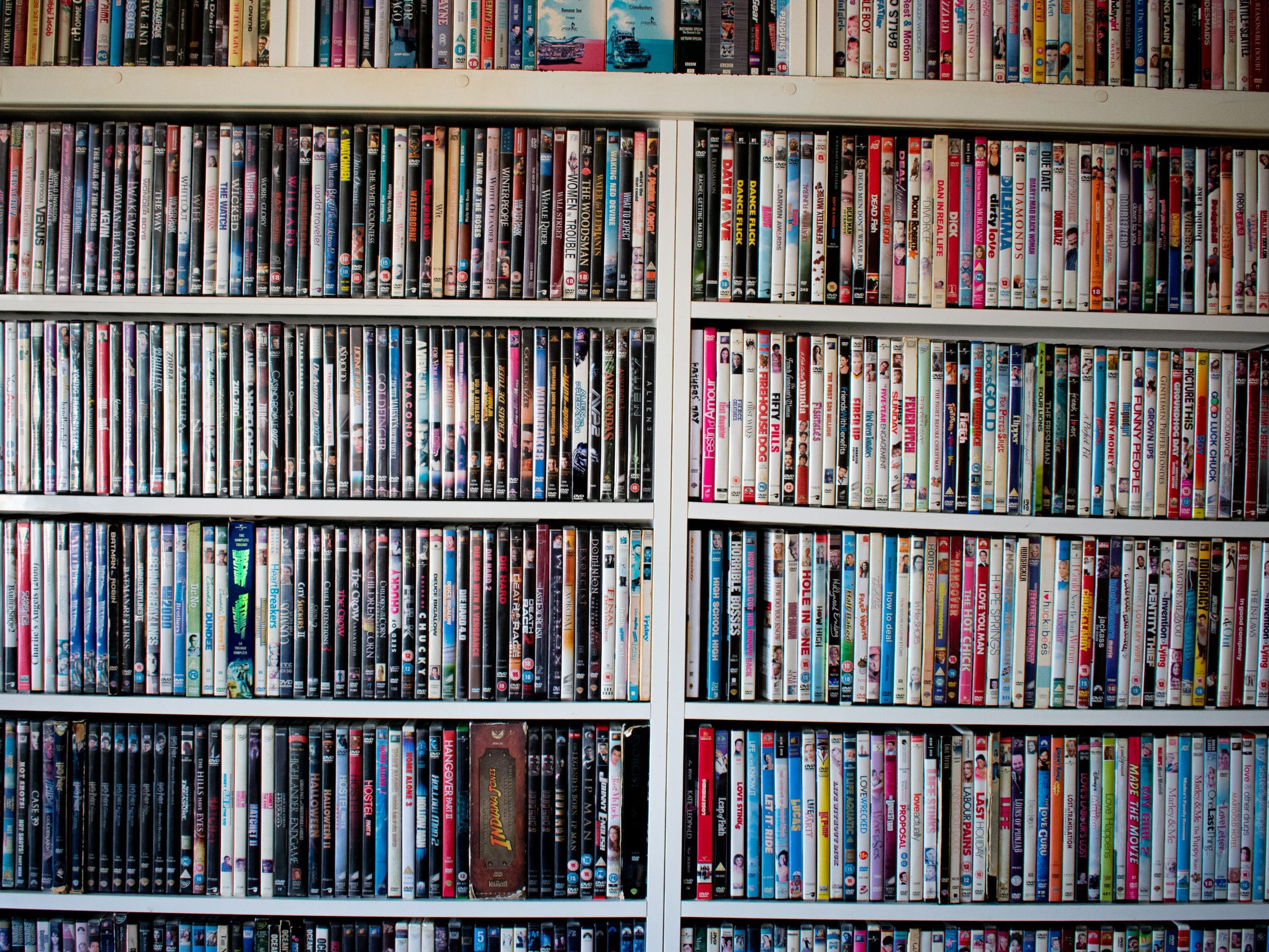 Una gran colección de DVD.