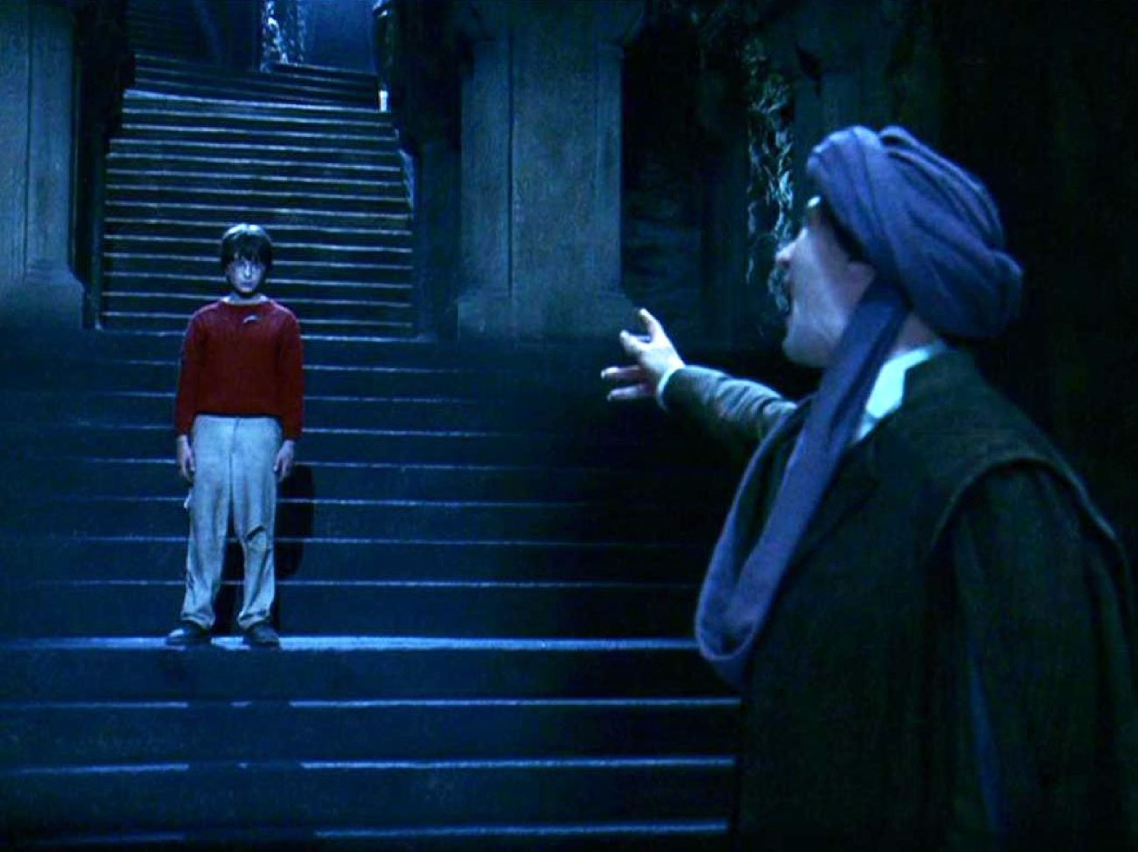 Escena de la película 'Harry Potter y la piedra filosofal'.