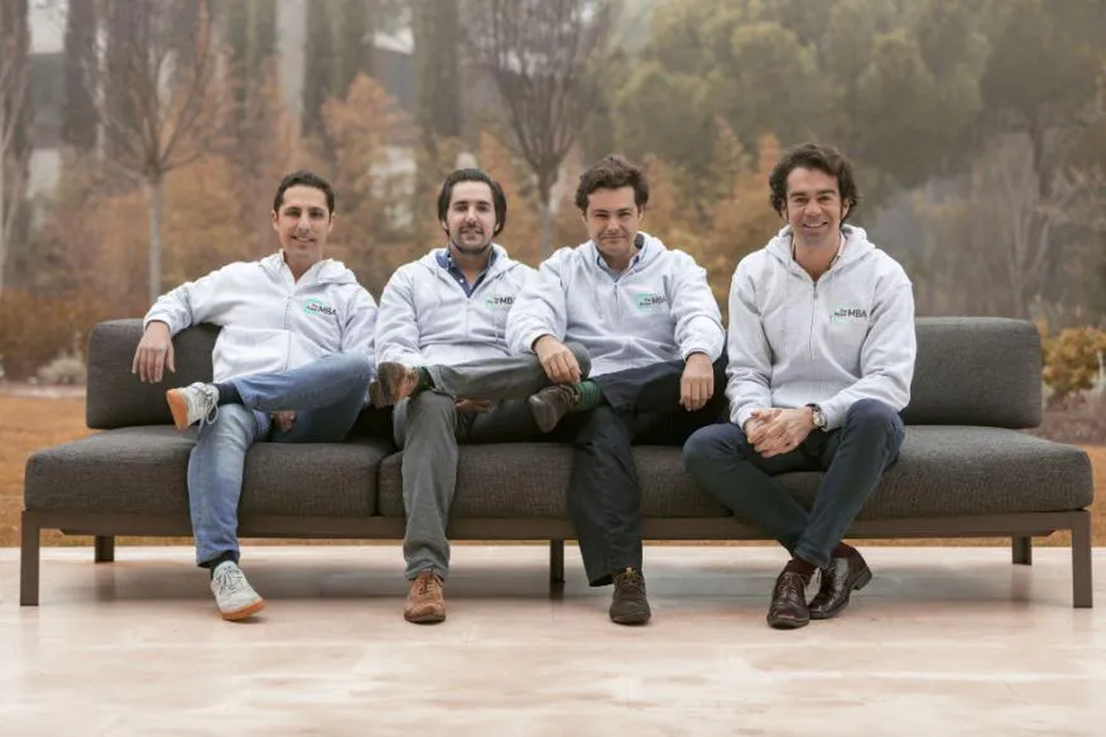 De izqda. a dcha. Kike Corral, Hugo Arévalo, Rafa Gozalo y Borja Adanero, equipo fundador.