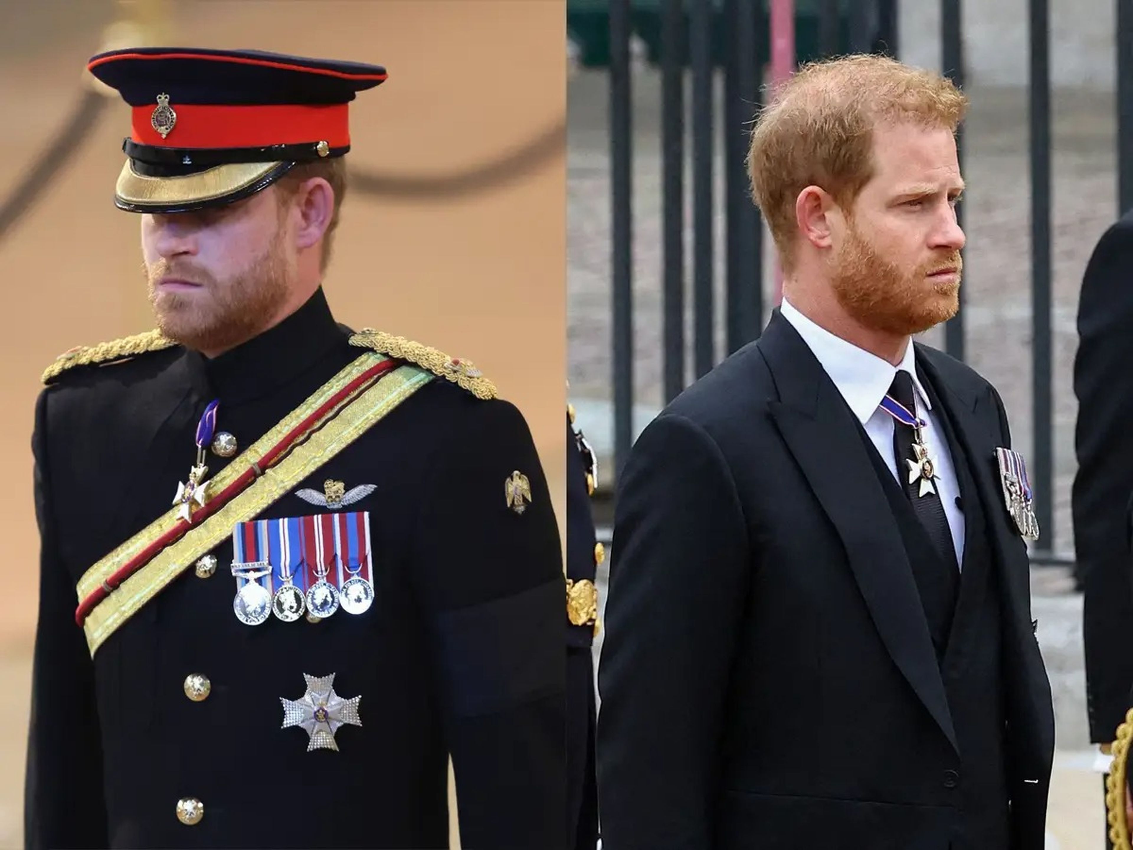 Al príncipe Harry solo se le permitió llevar el uniforme en la vigilia de los nietos.