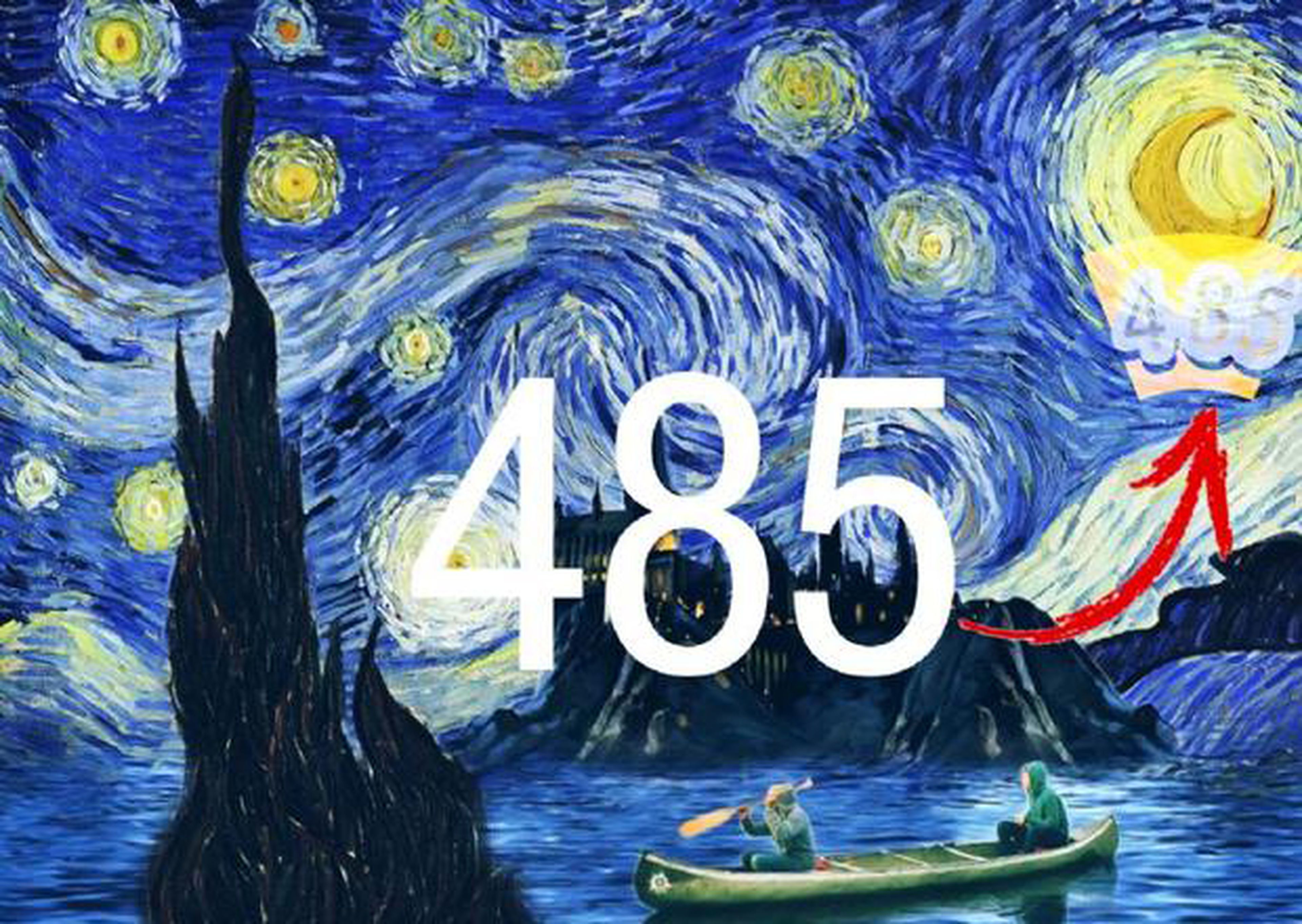 Reto visual encuentra el número en la pintura de Van Gogh