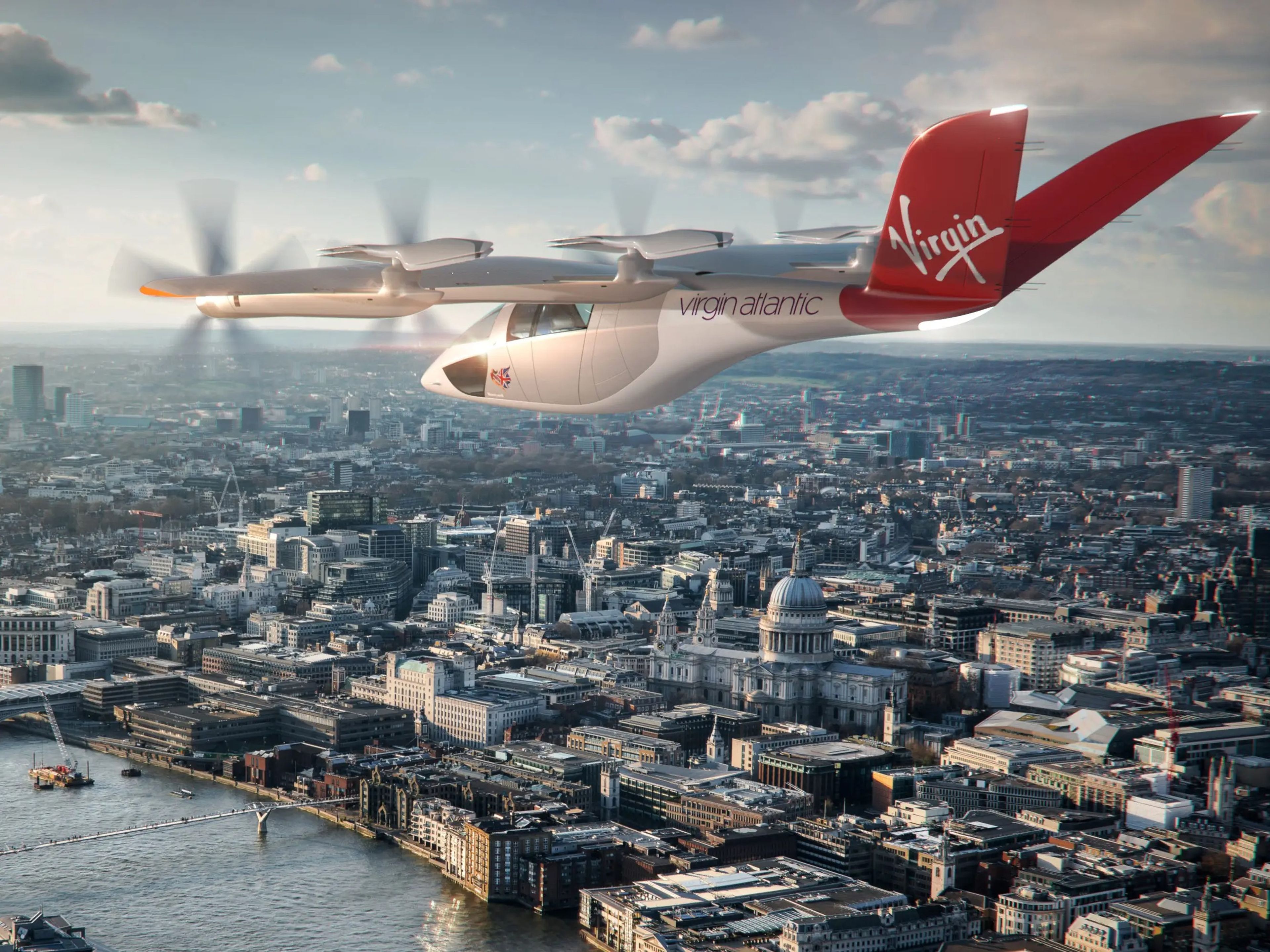 Tanto American como Virgin han encargado el VX4 eVTOL de Vertical Aerospace.