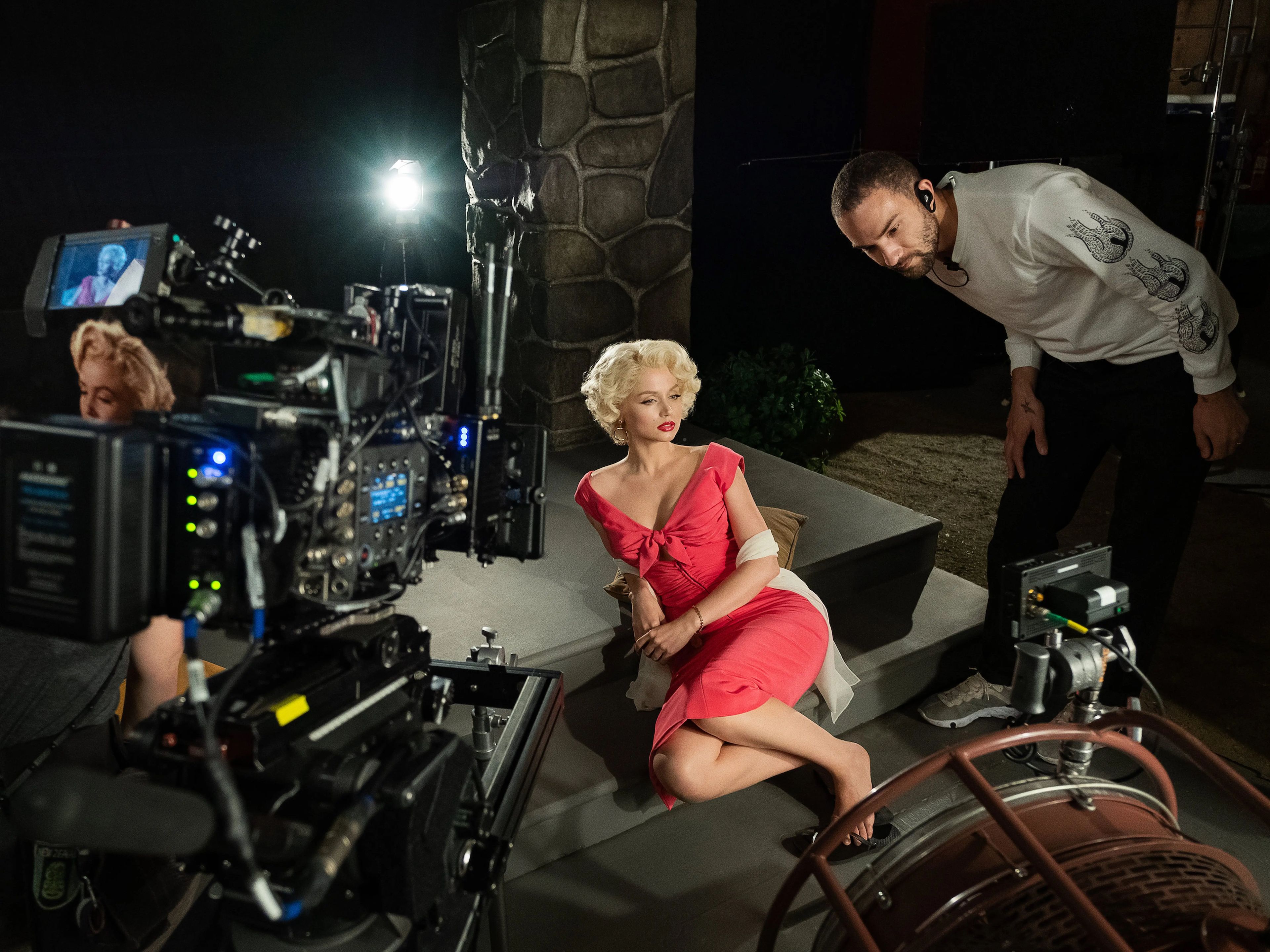 Ana de Armas como Marilyn Monroe.