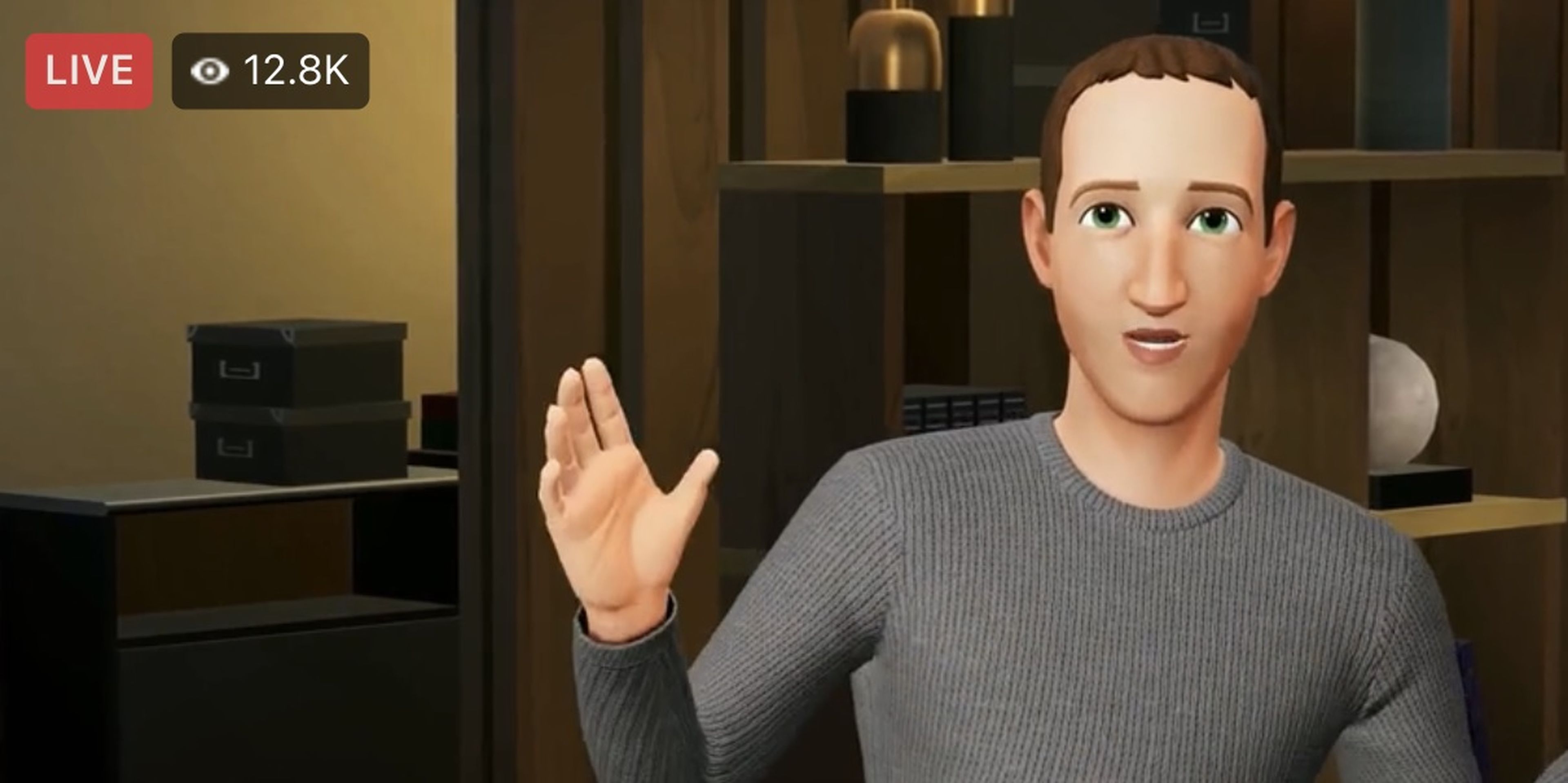 El avatar de Mark Zuckerberg en el metaverso.