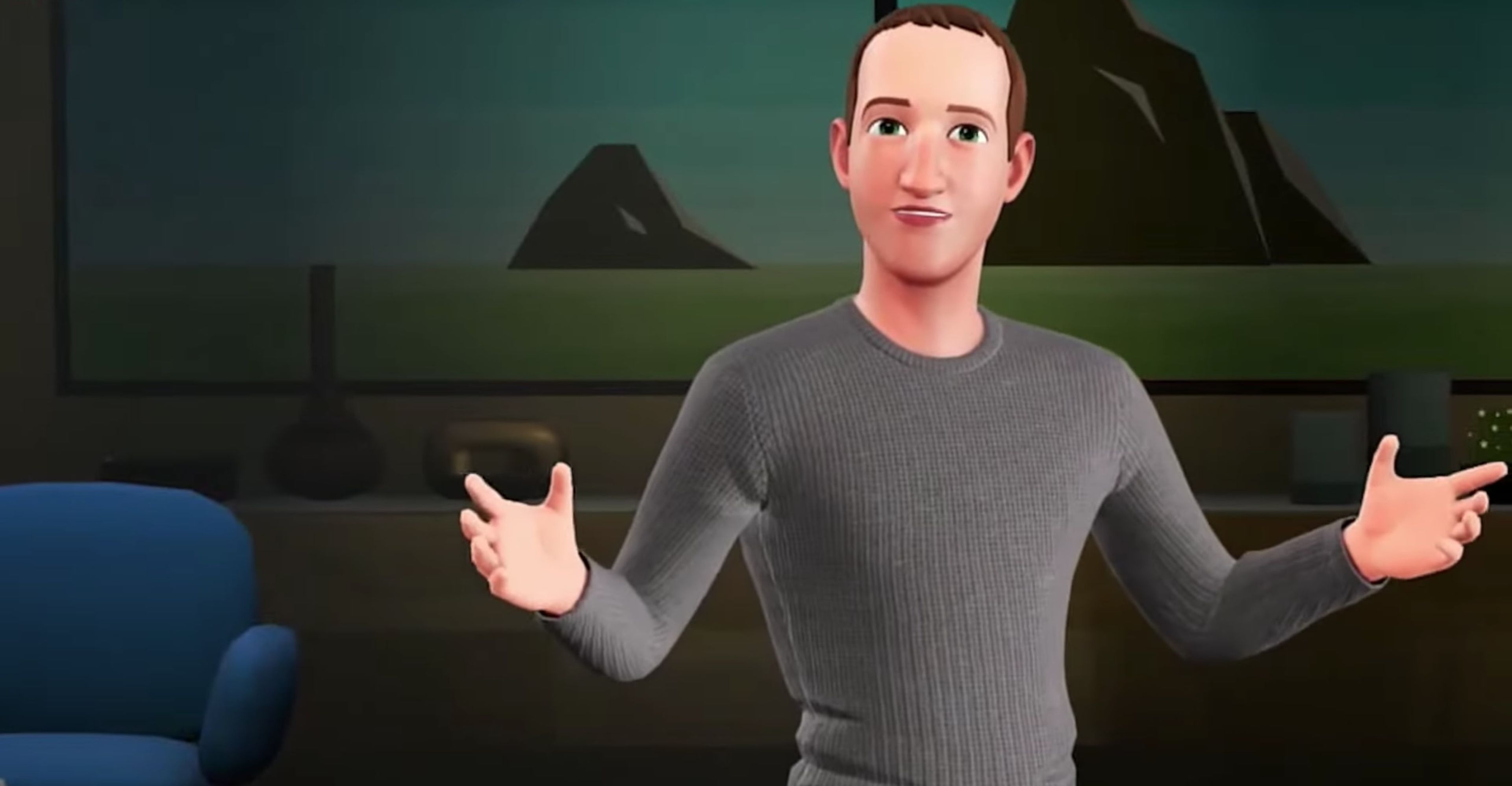 Avatar de Mark Zuckerberg en el metaverso.