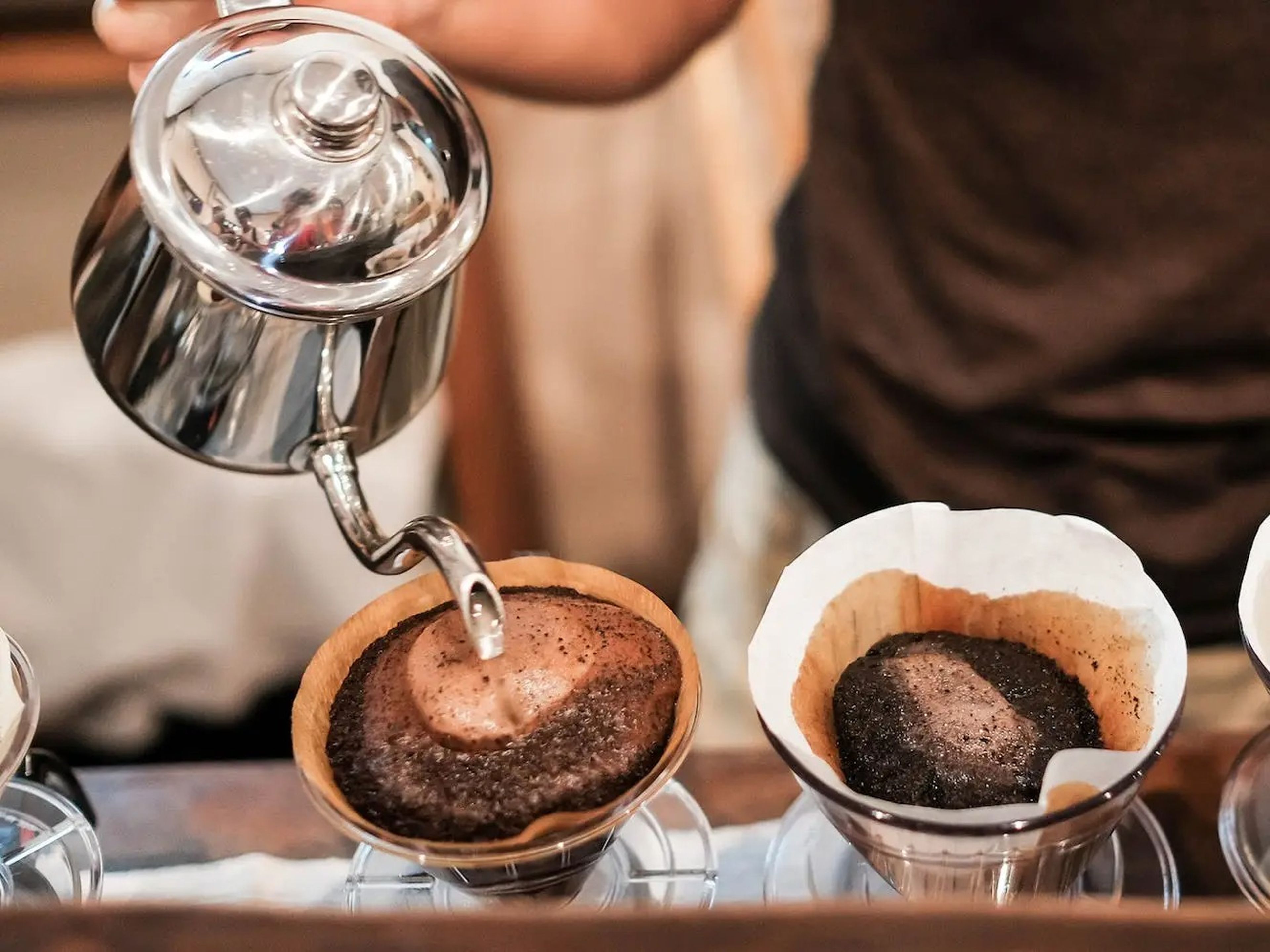 El café por goteo un nuevo método de preparación muy popular.