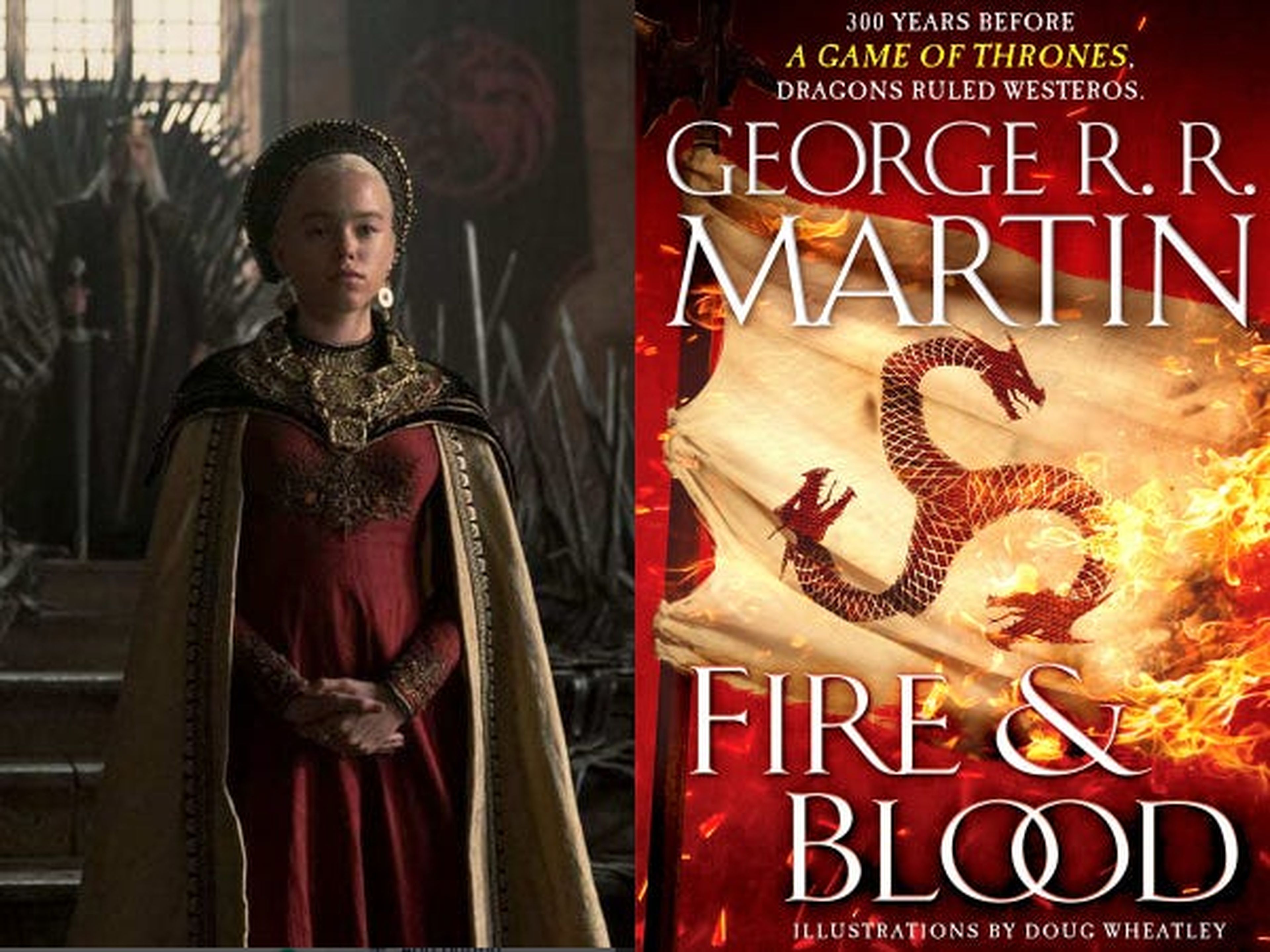'La casa del dragón' es la adaptación de algunos capítulos de 'Fuego y sangre'.