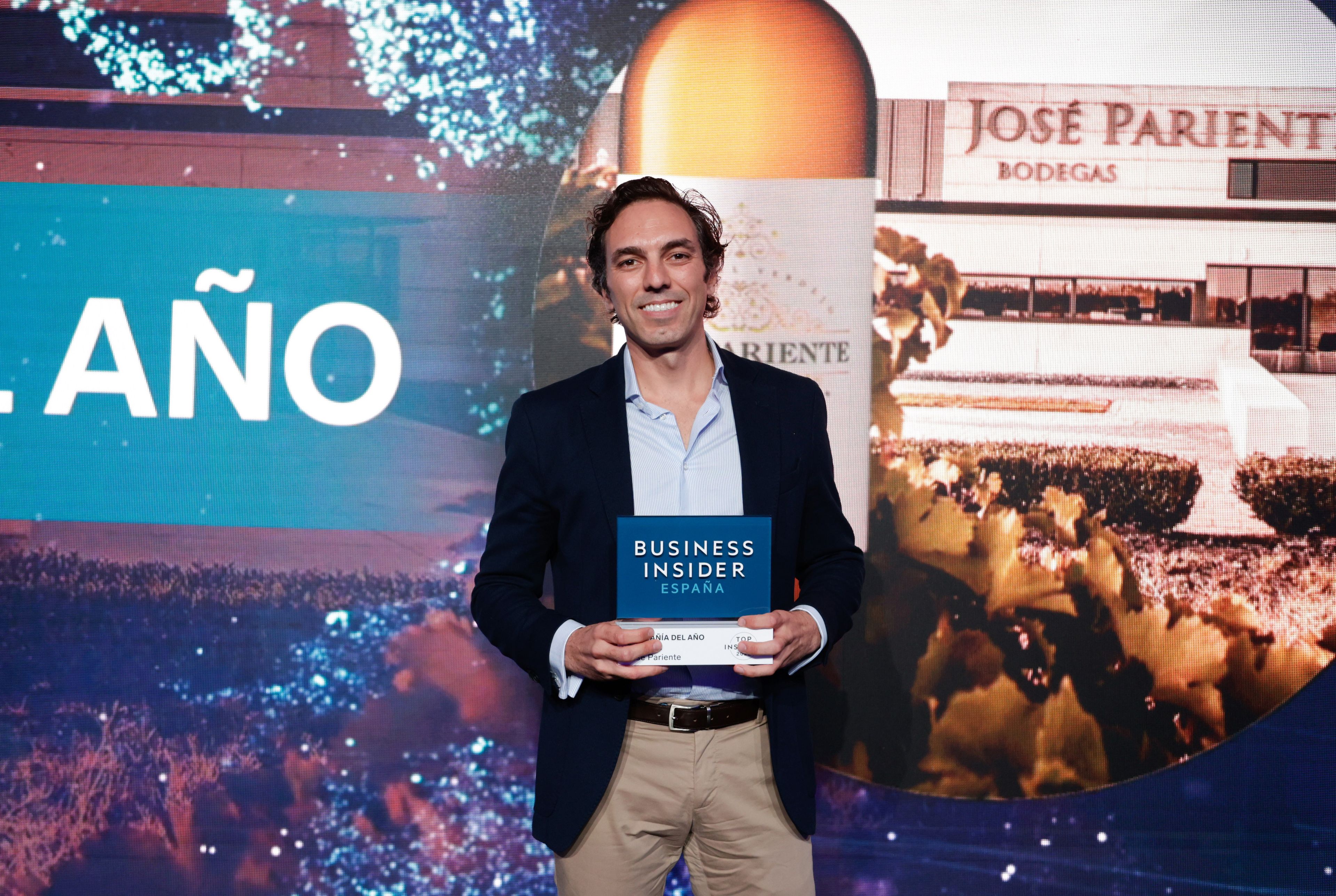 Ignacio Prieto, CEO de Bodegas José Pariente, en los premios Top Insiders.