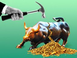 Ilustración con el toro de Wall Street.