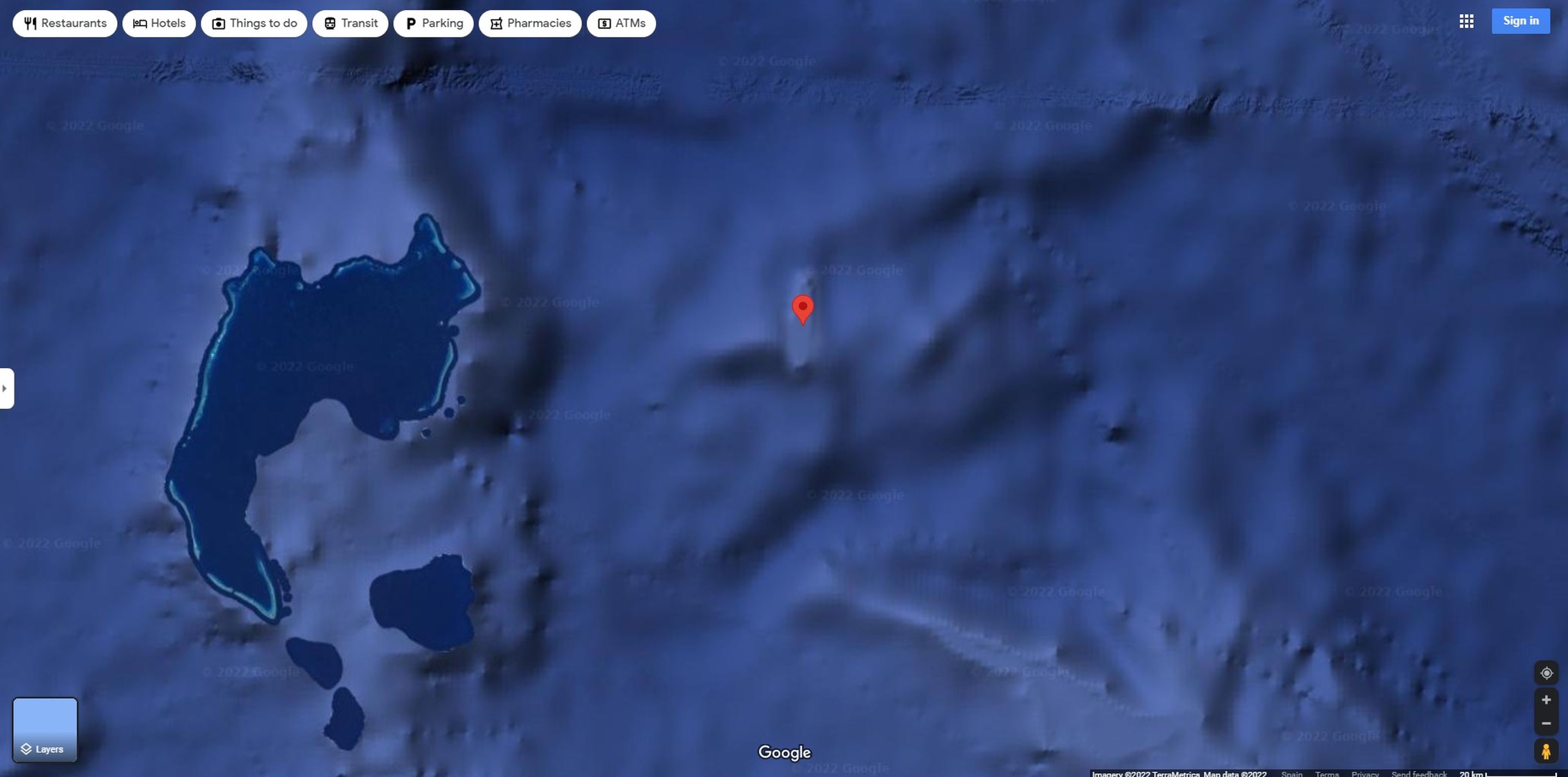 La isla fantasma de Google Maps.