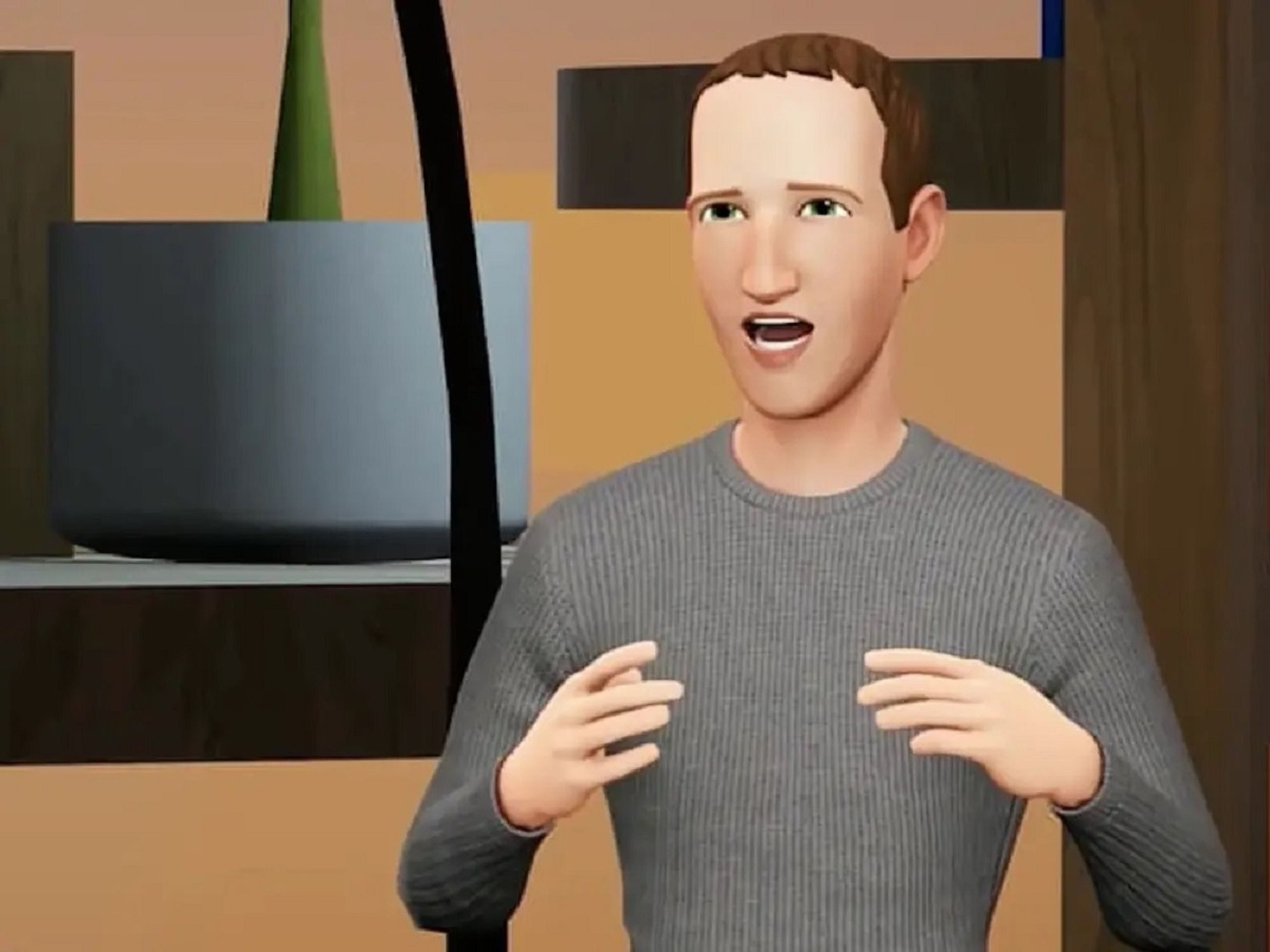 Mark Zuckerberg como avatar durante Connect 2022.