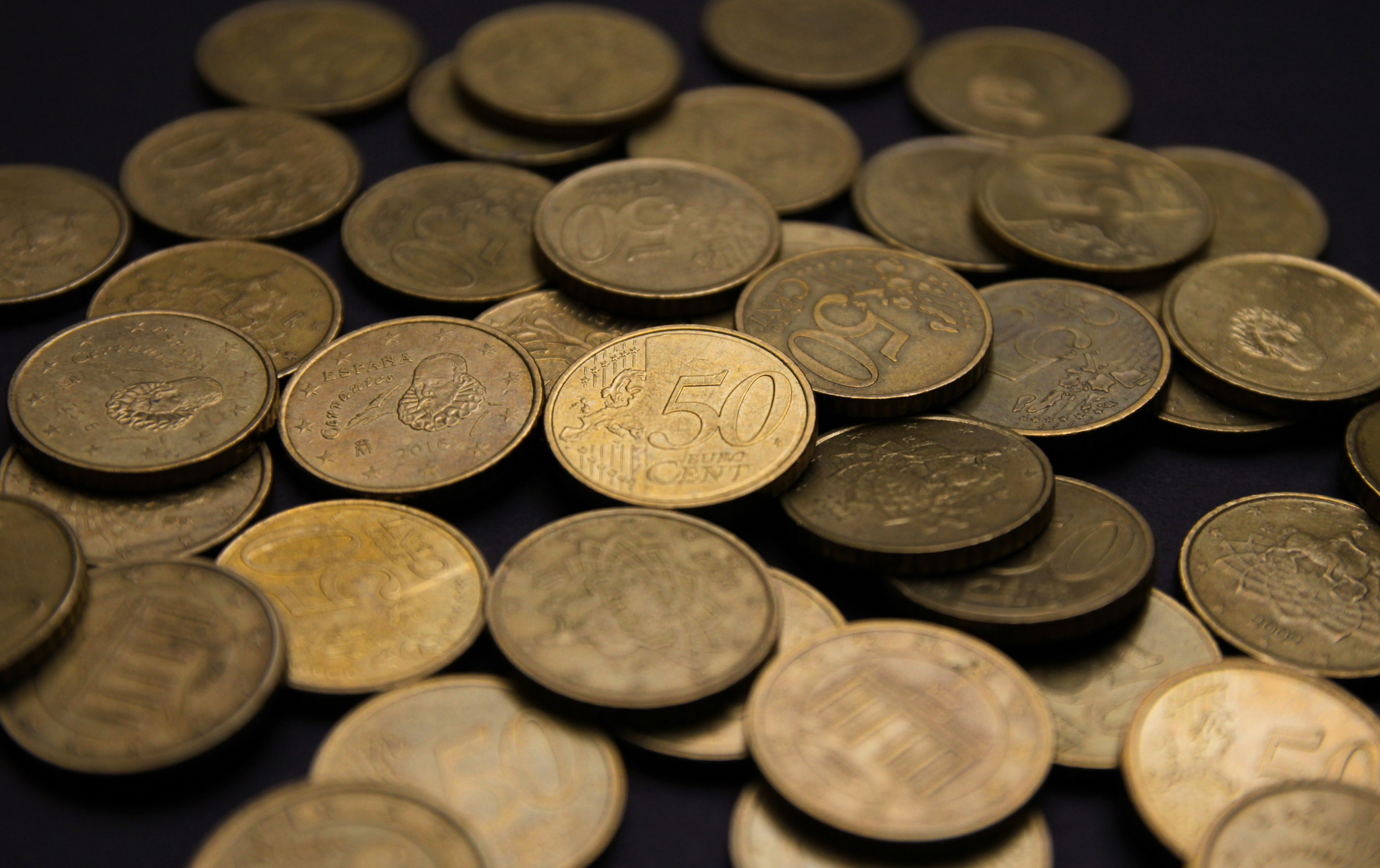 Monedas de 50 céntimos de euro