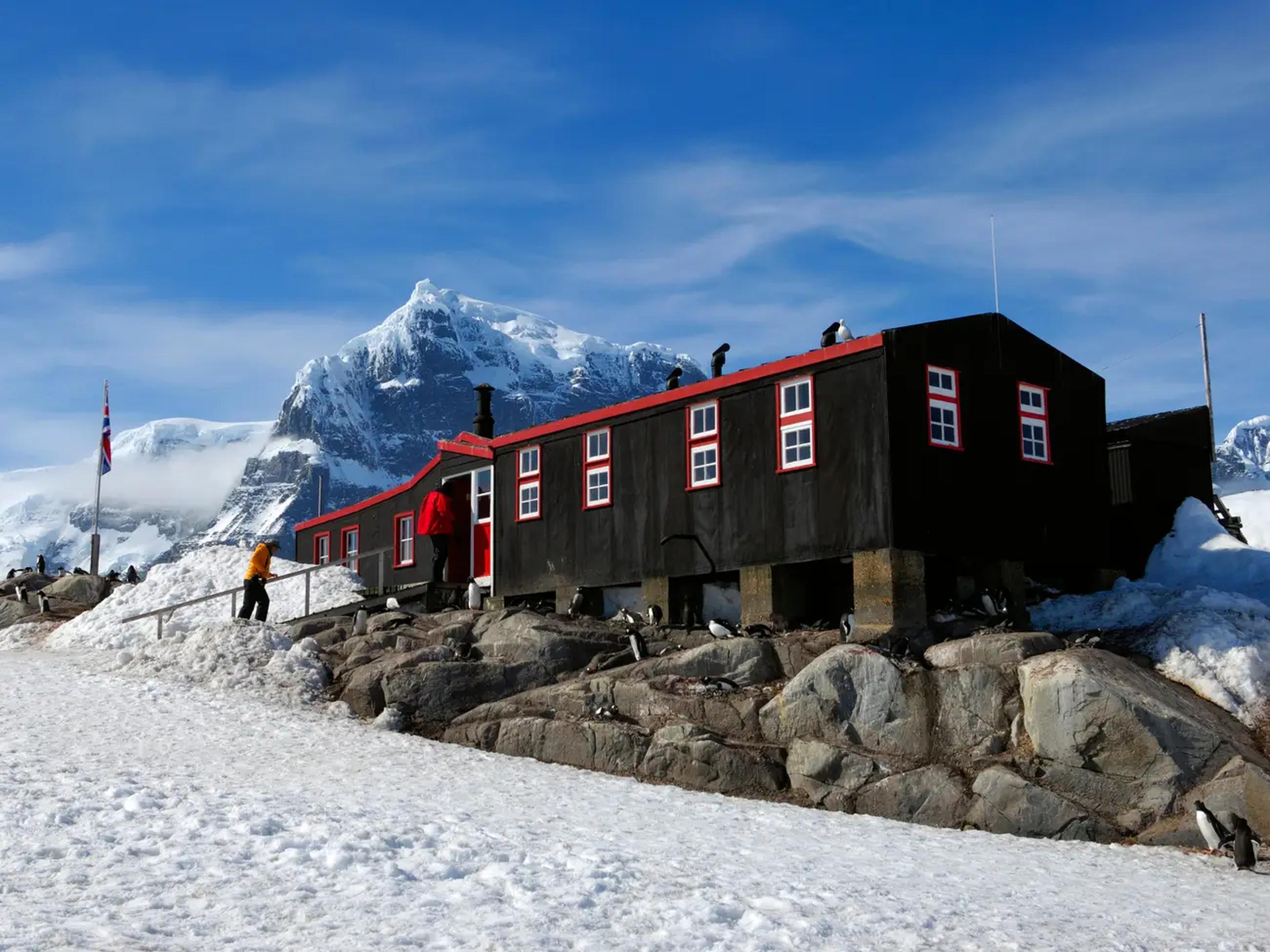 oficina de correos en la Antártida