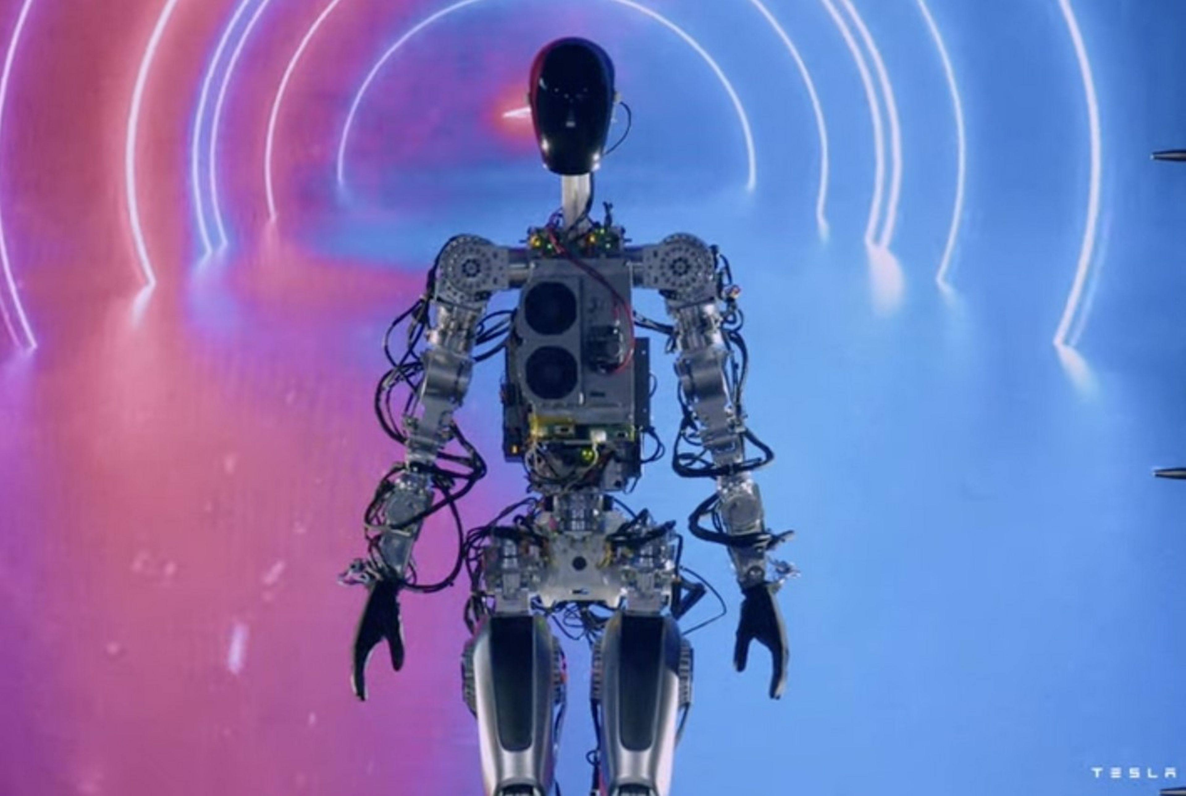 Optimus, el robot humanoide de Tesla.