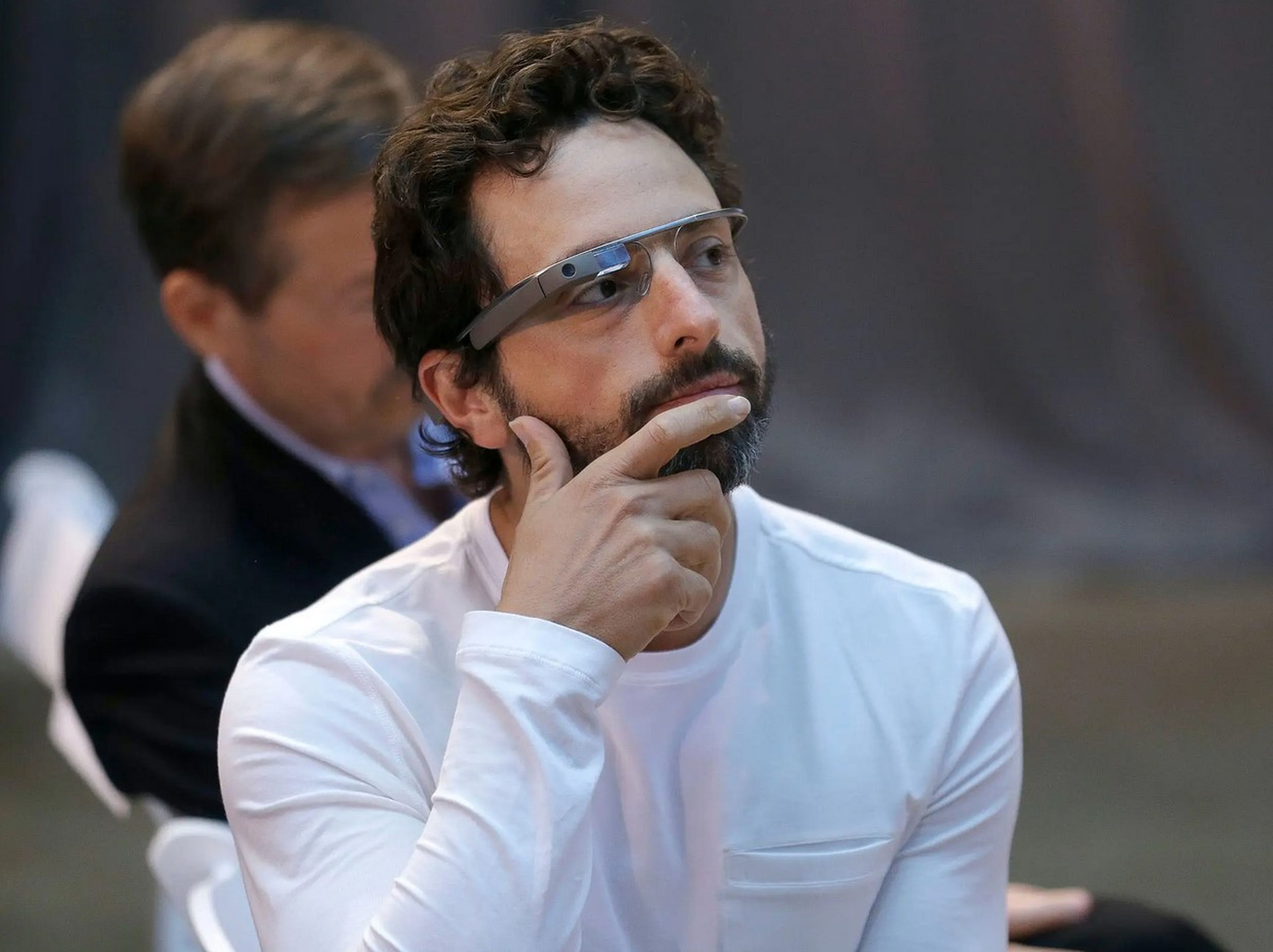 Sergey Brin con las Google Glass en 2013.