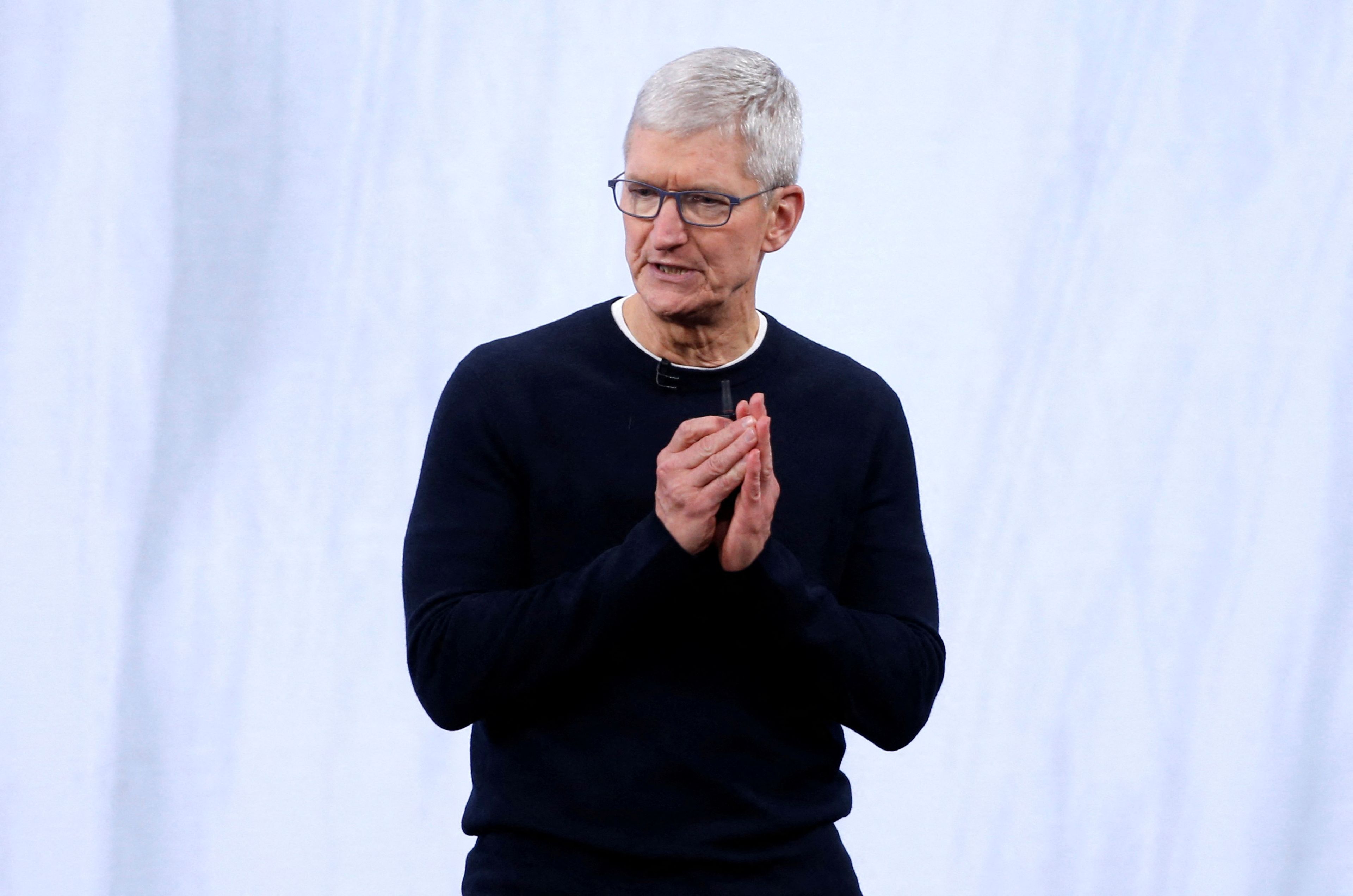 Tim Cook, CEO de Apple, en un evento de la compañía.
