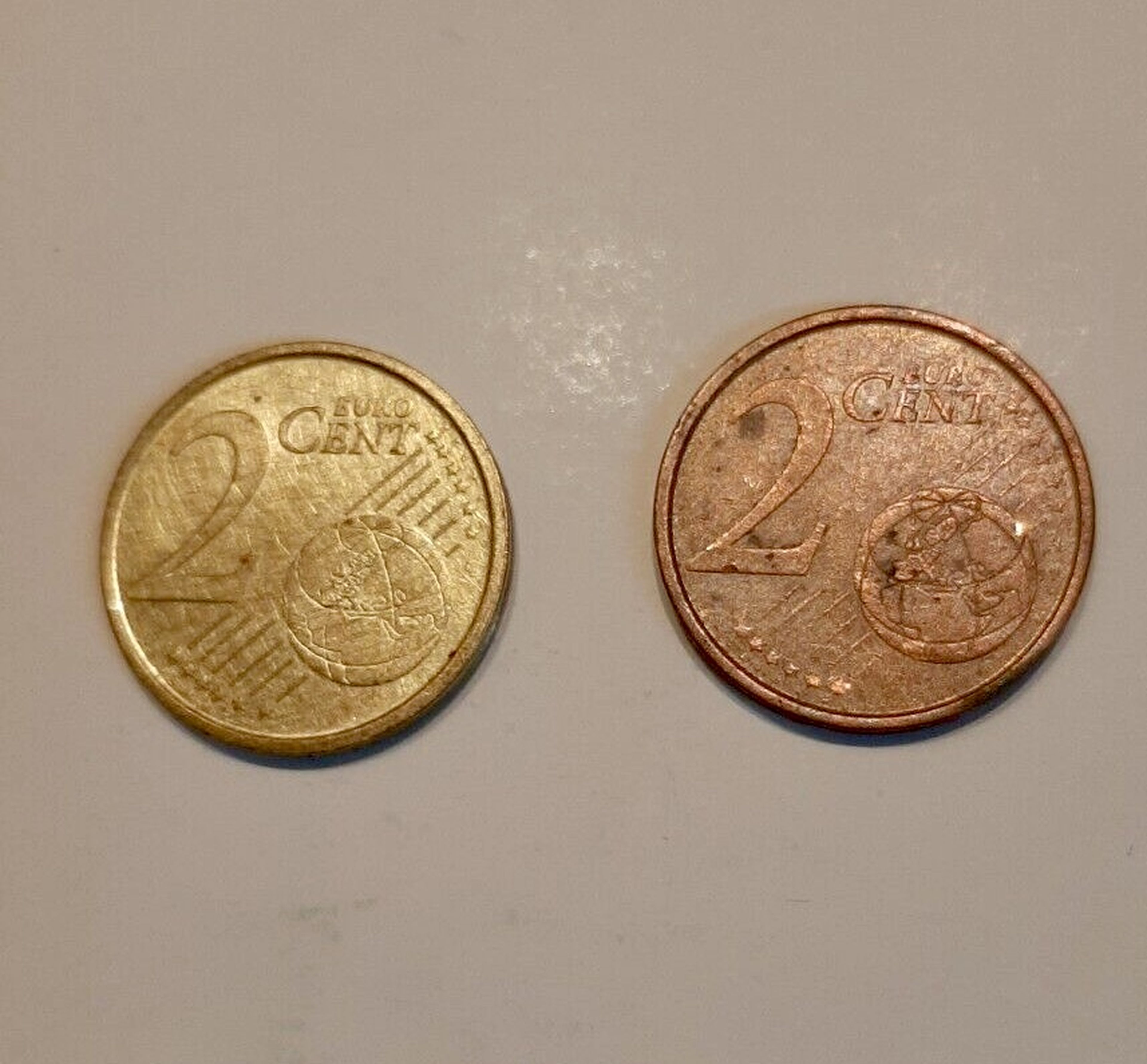2 céntimos que parecen 10 céntimos