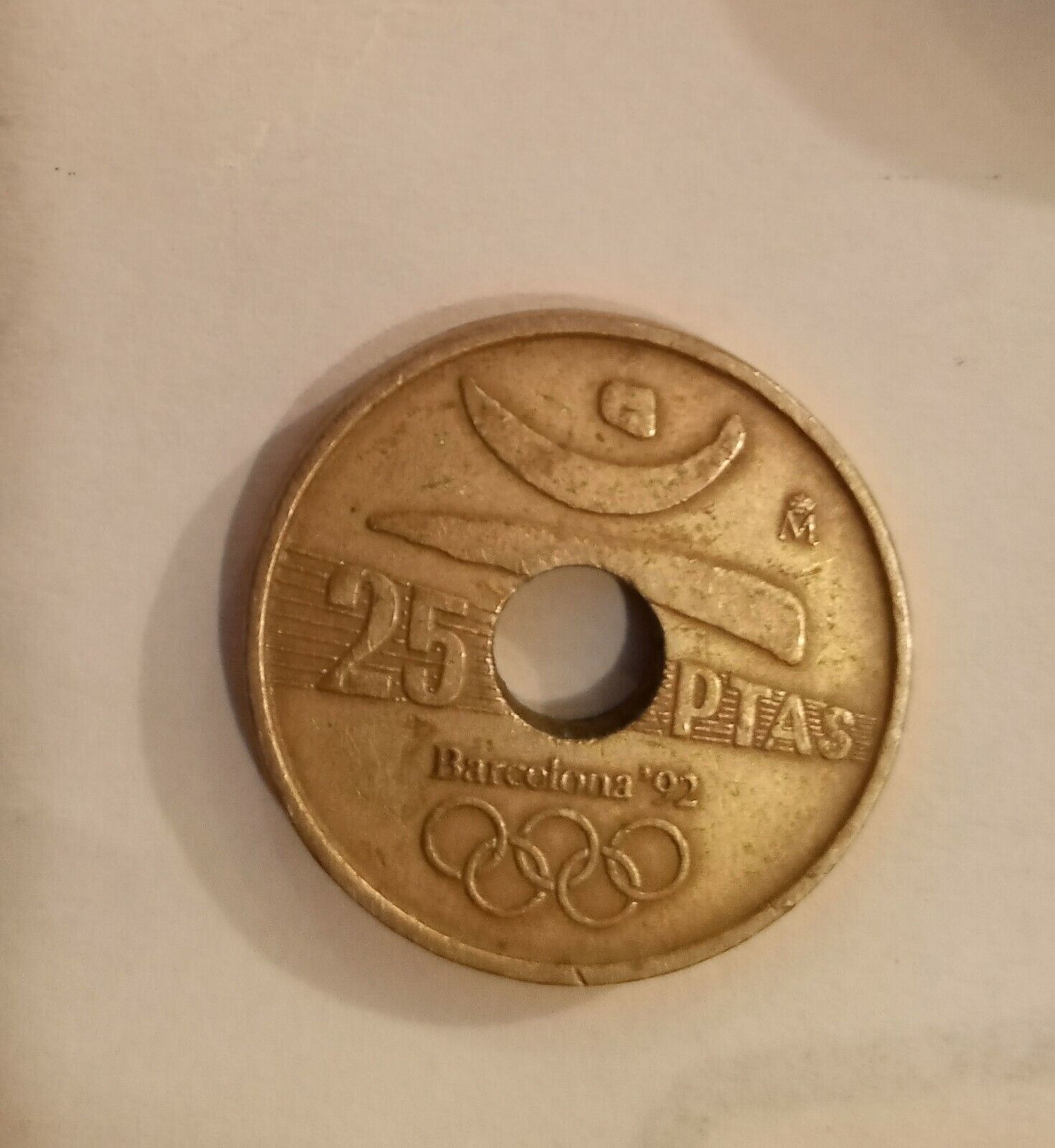 25 pesetas de 1992