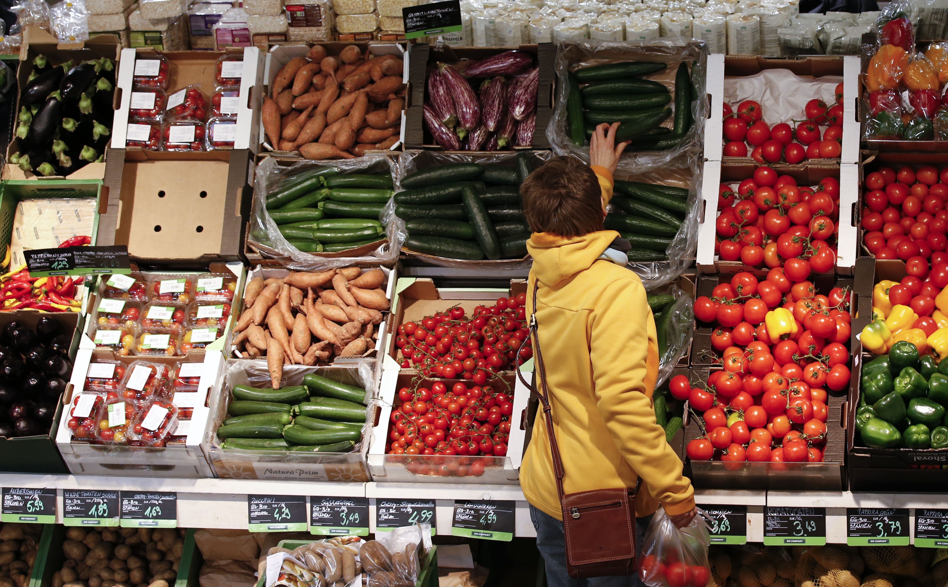 alimentos, supermercado, frutas y verduras