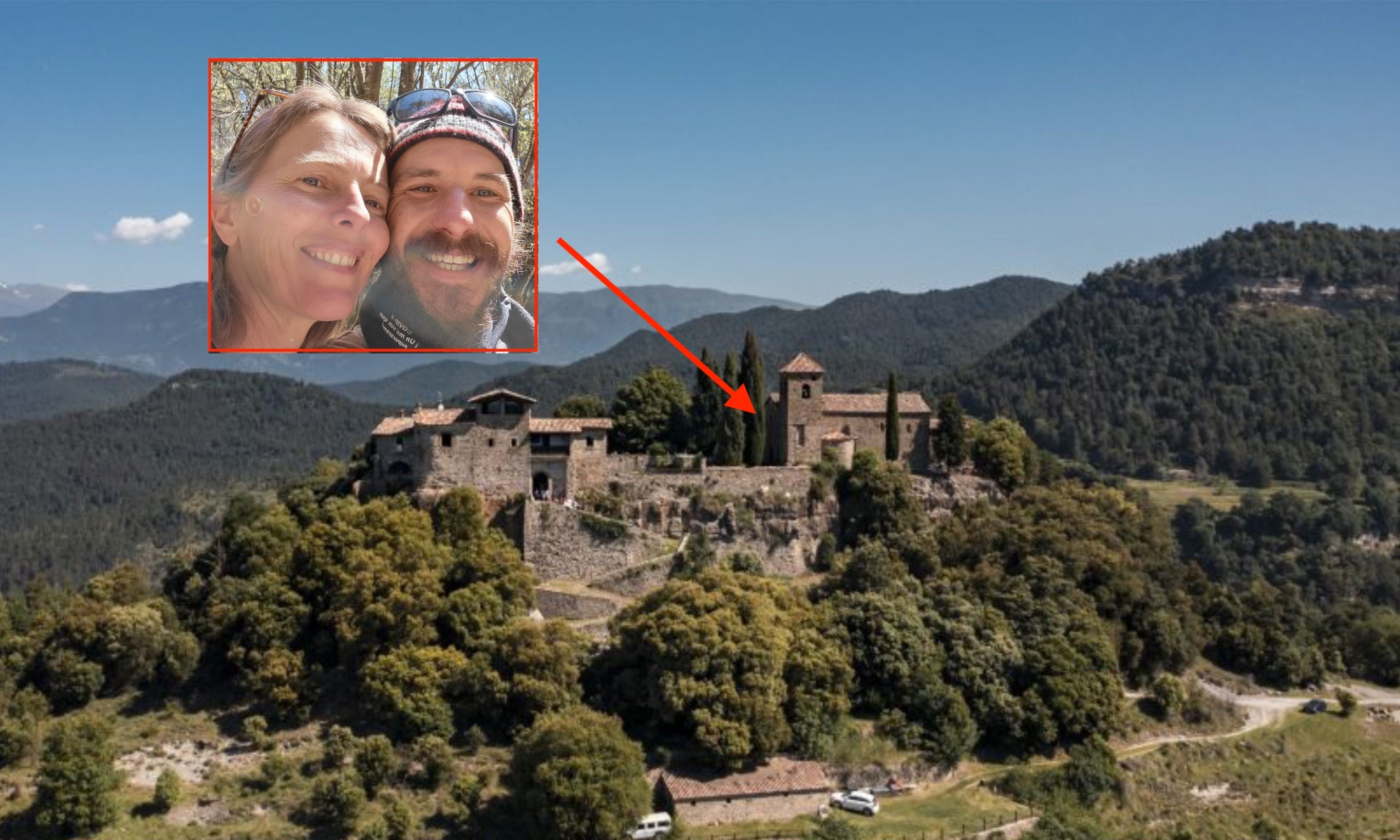 Marc y Ginny, anfitriones del Castillo de Llaés.