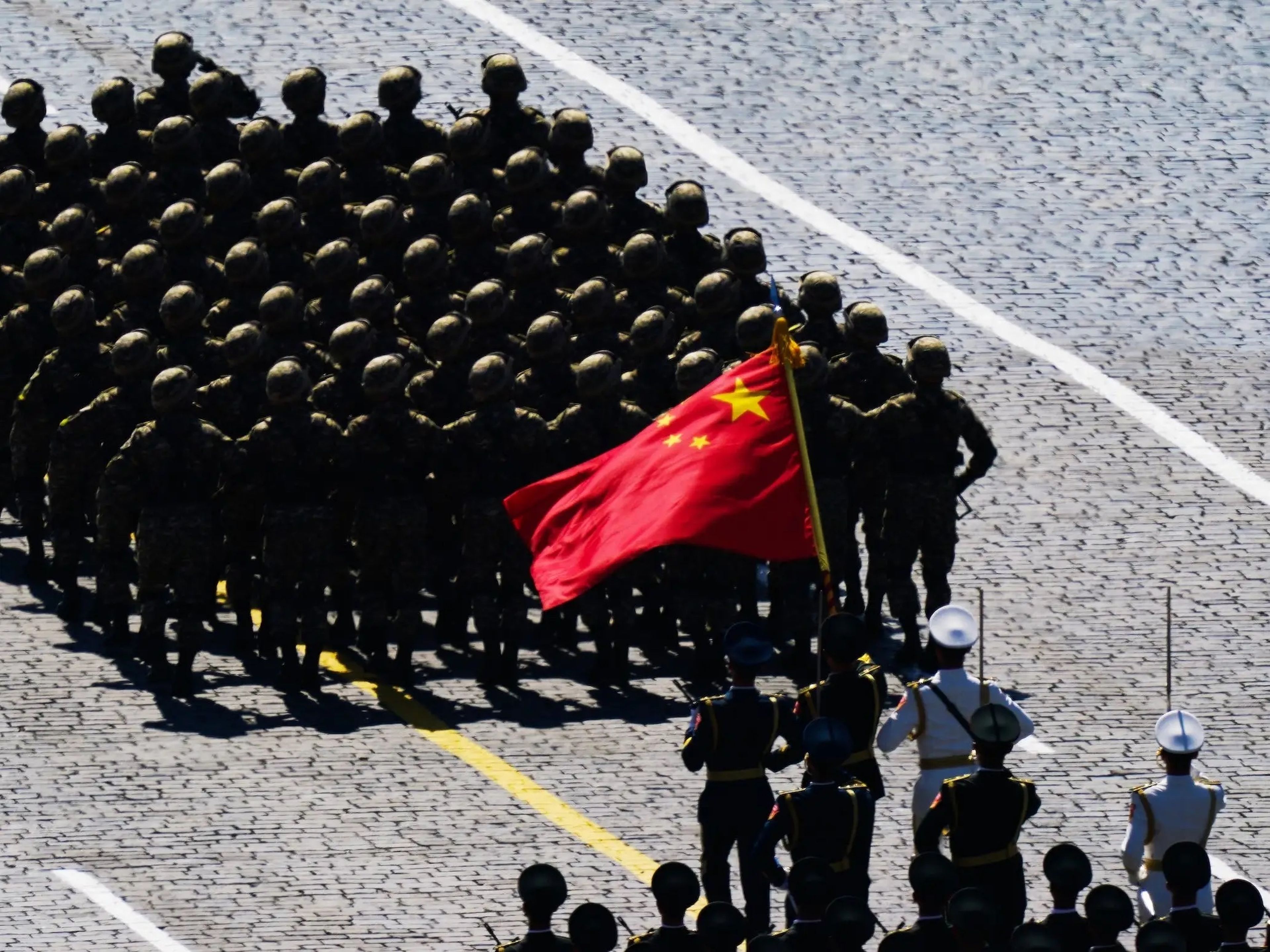 Un desfile militar de China en 2020.