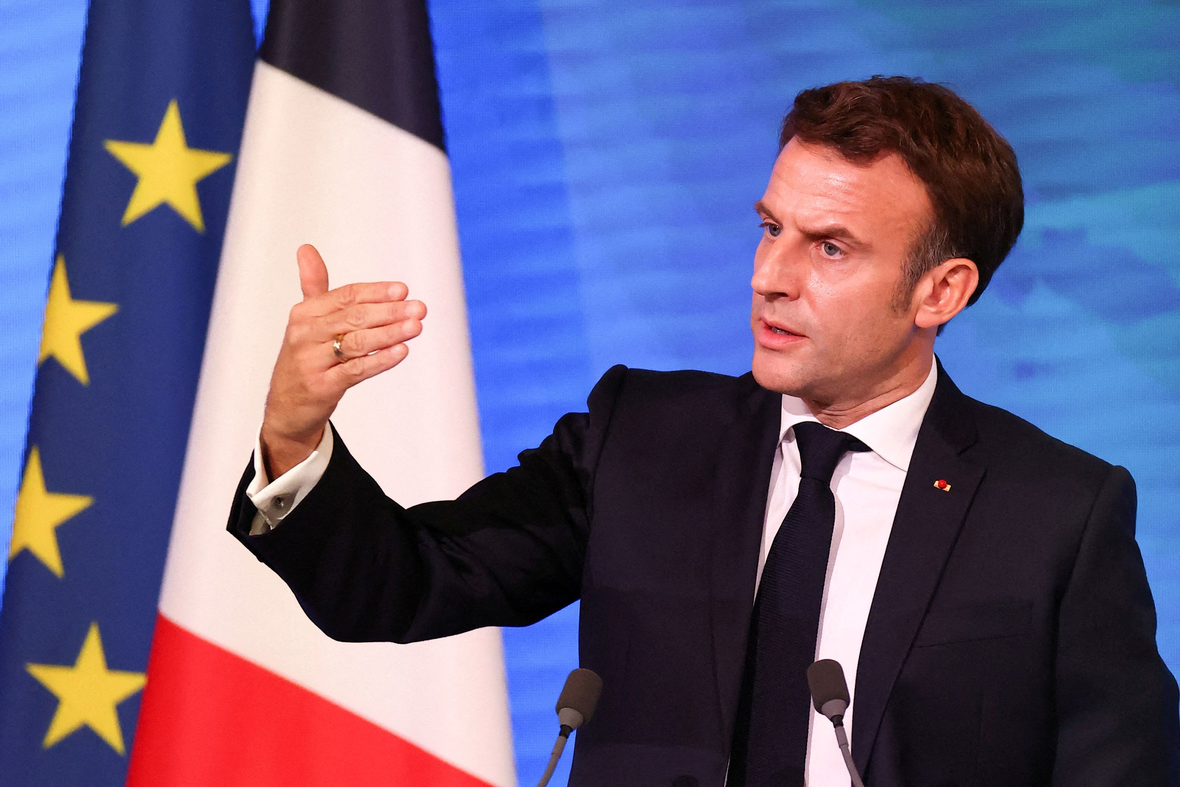 Emmanuel Macron, presidente de Francia. 
