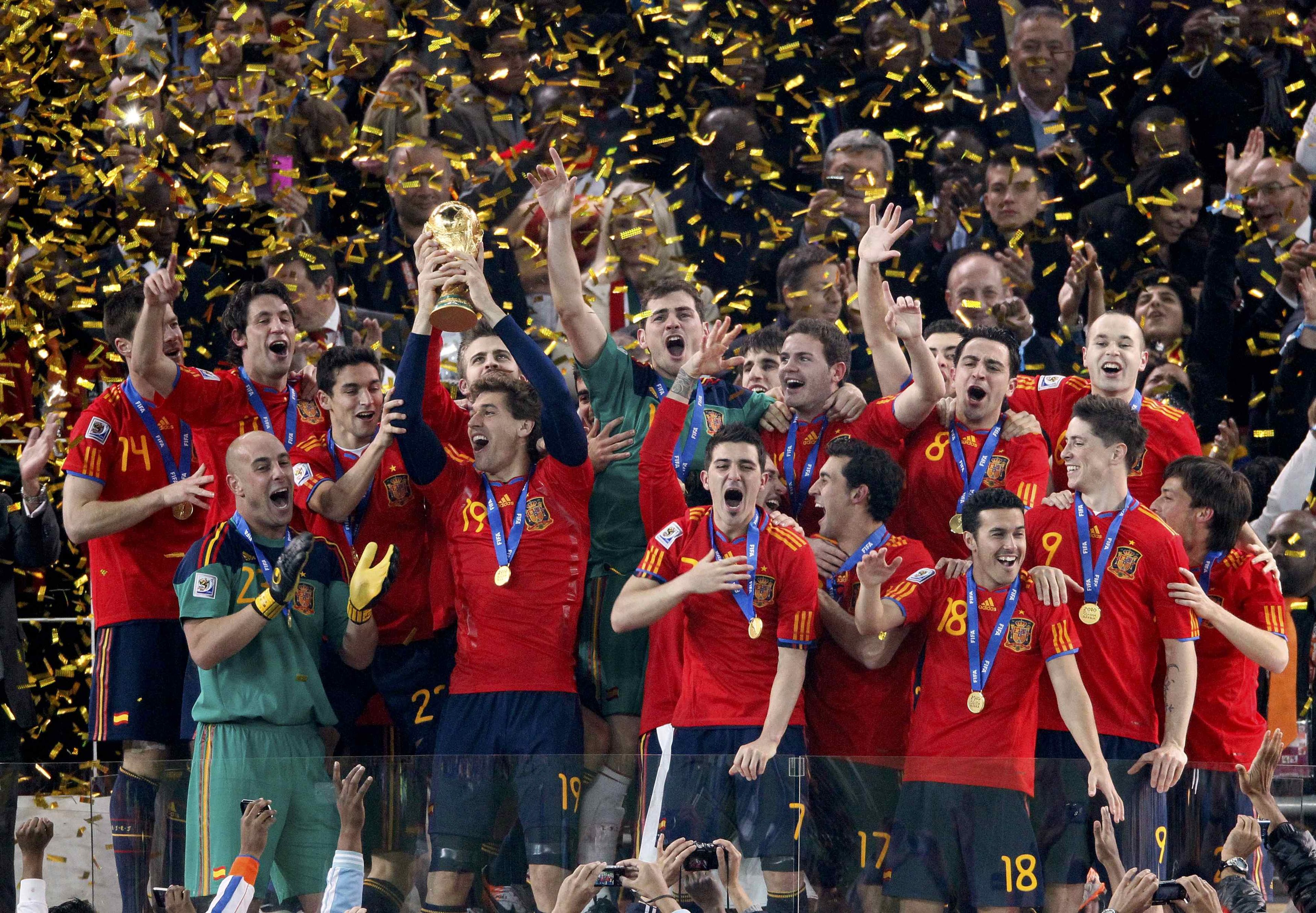 España gana el mundial de Sudáfrica.