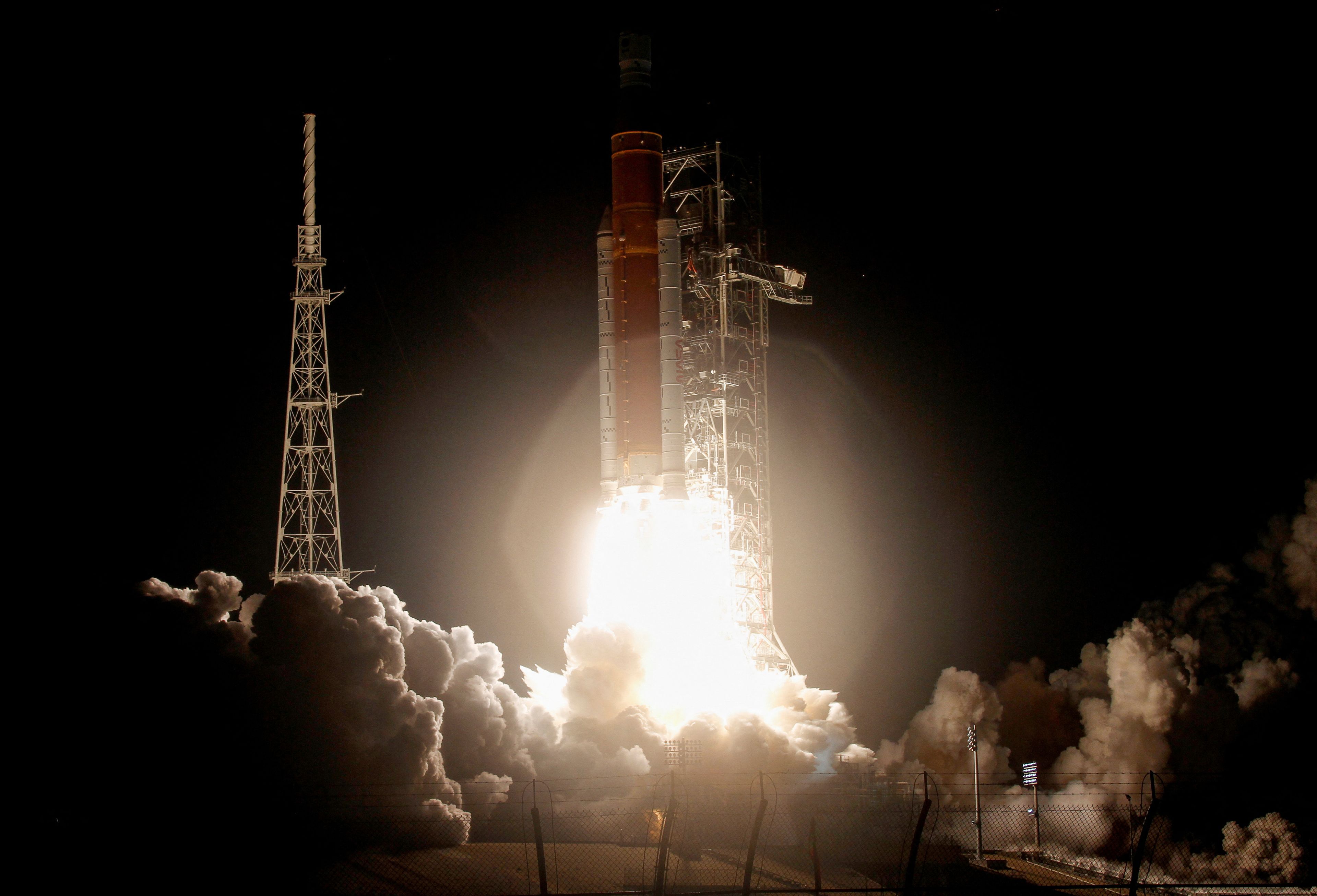 Lanzamiento de la misión Artemis I, de la NASA.