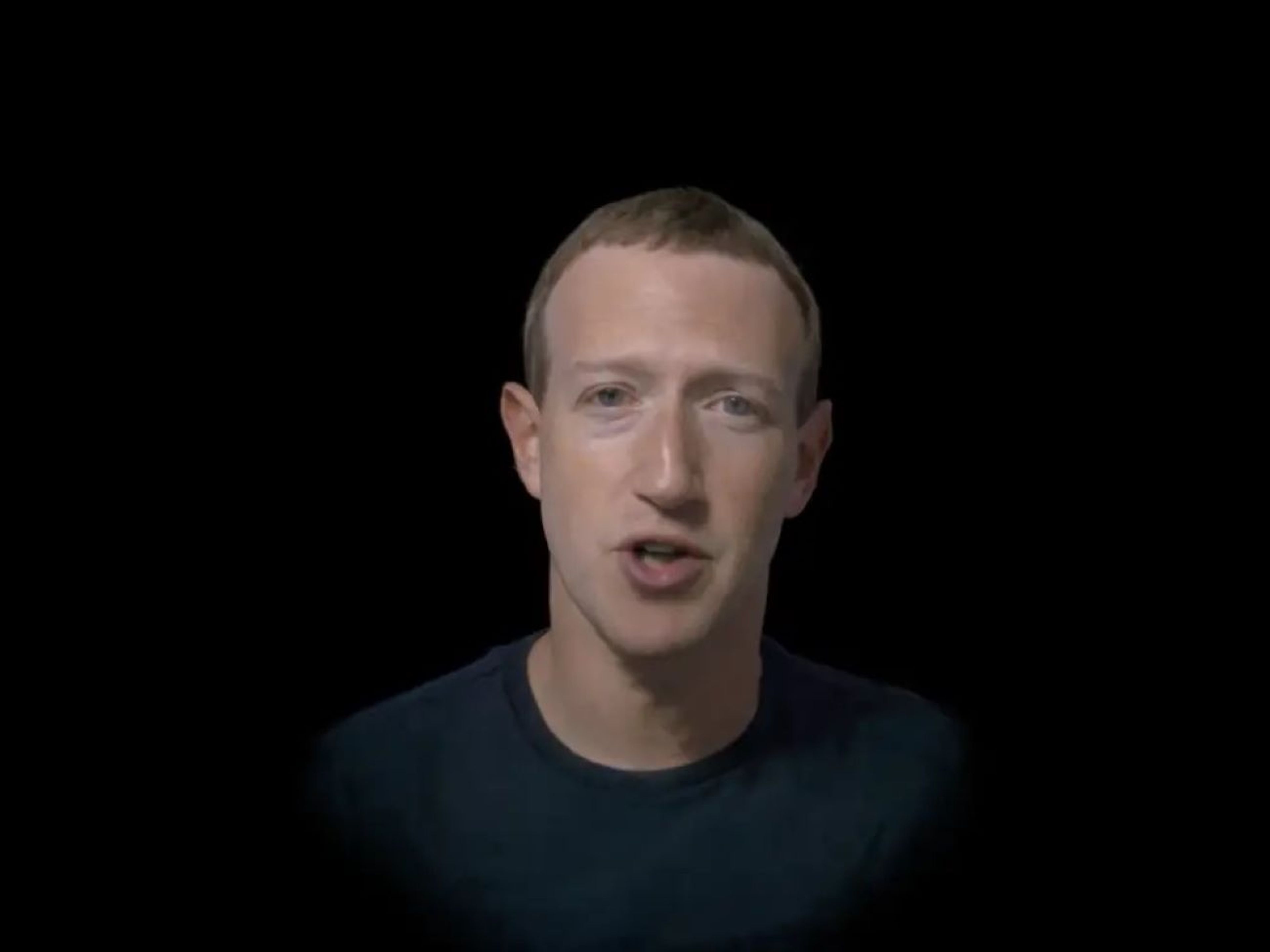 Mark Zuckerberg, mostrando un avatar fotorrealista inédito durante el Connect 2022.