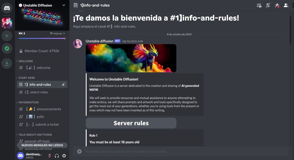 Así es Unestable Diffusion, el canal que genera porno por IA