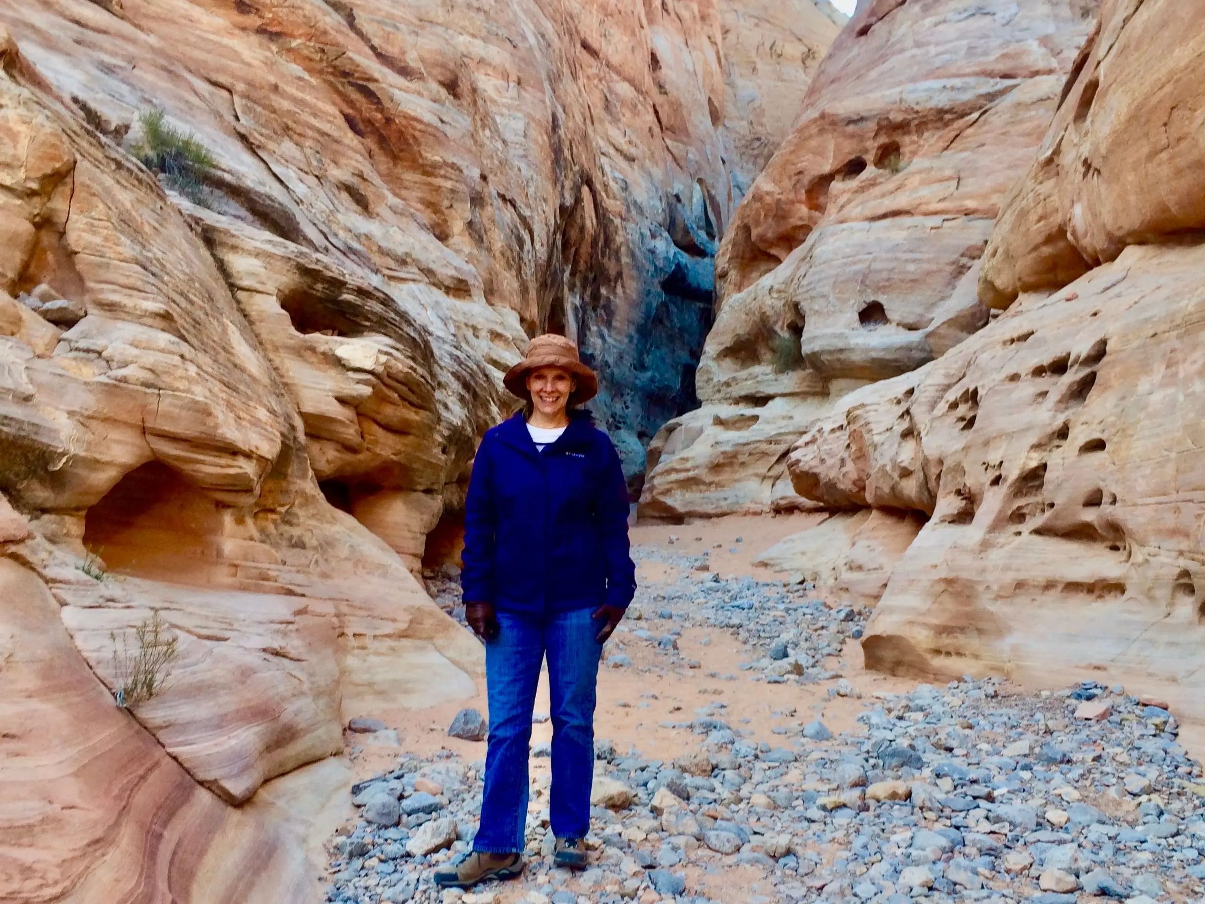 Wendy Lee standing in Valley of Fire State Park