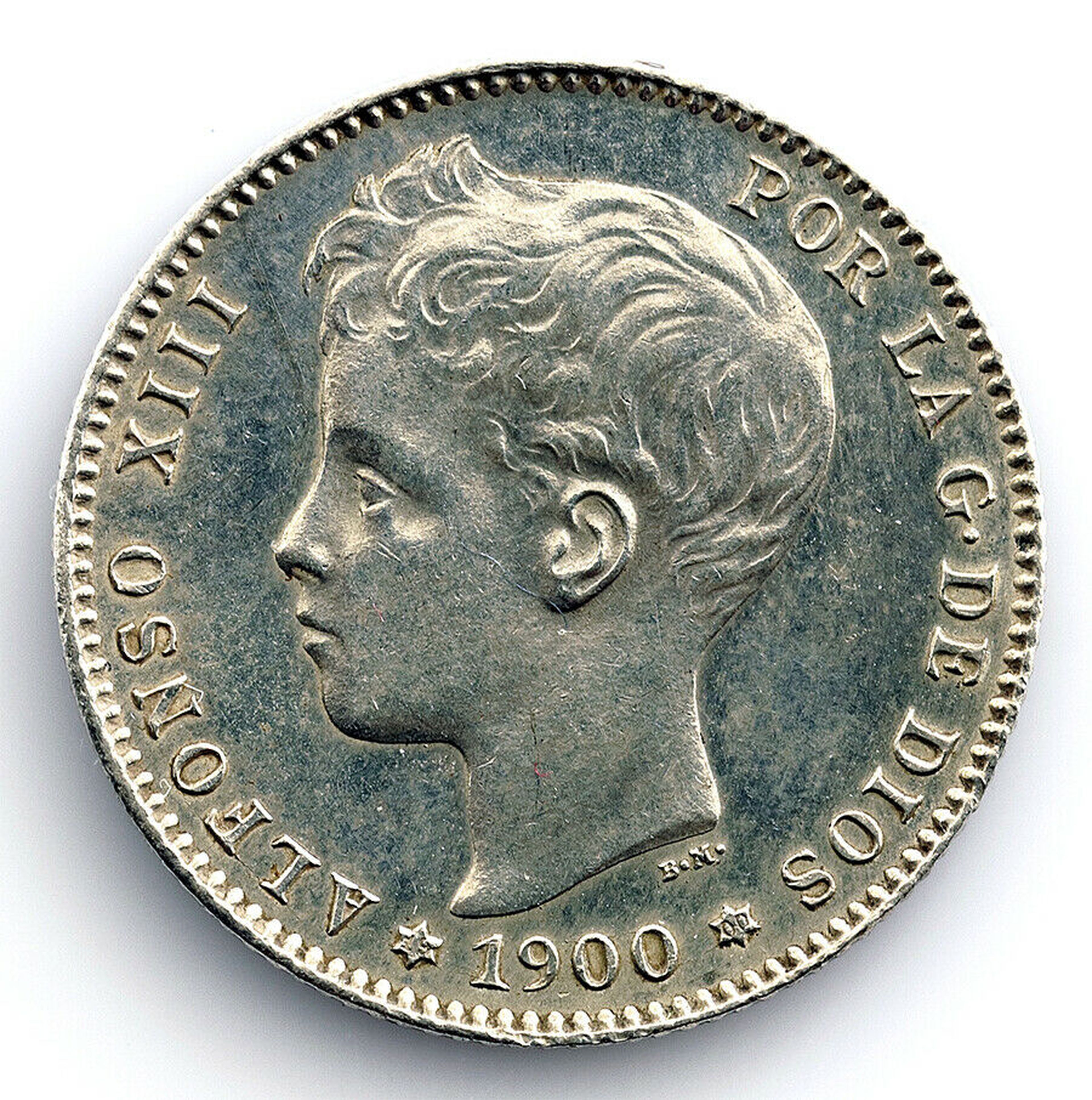 1 peseta de 1900