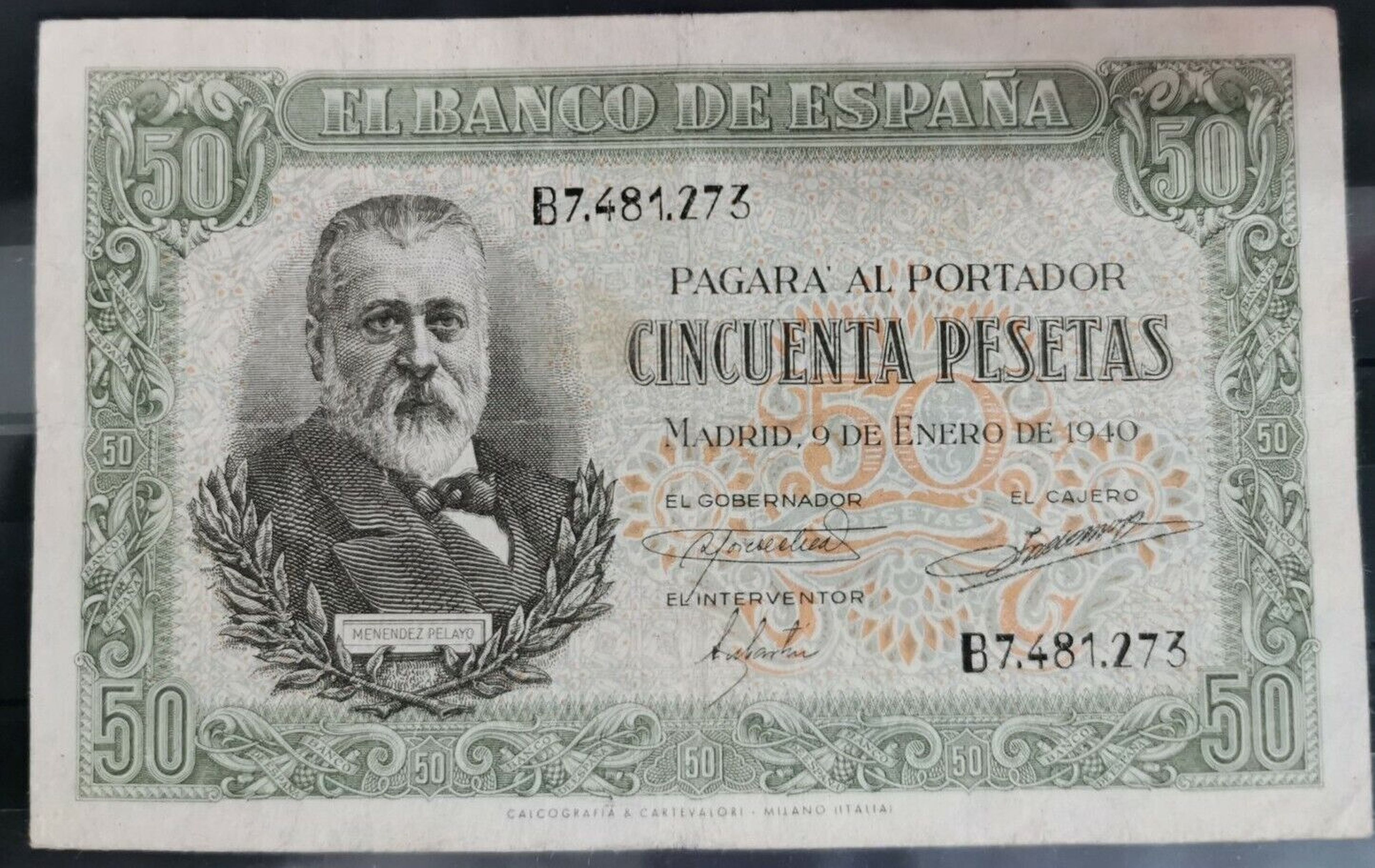 50 pesetas de 1940