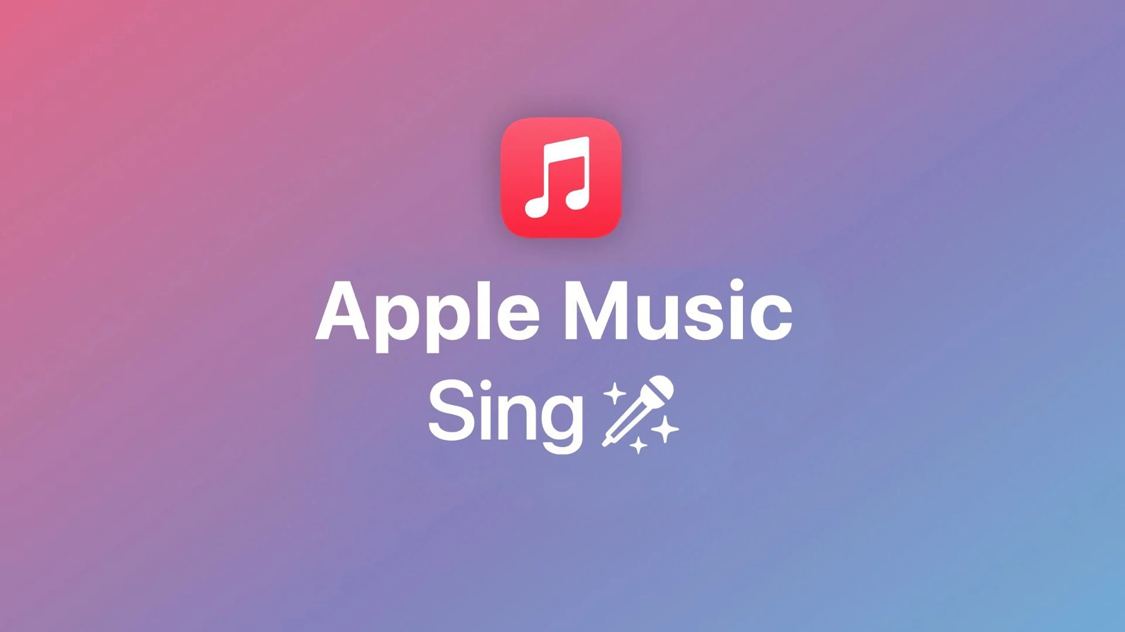 Apple Music Sing