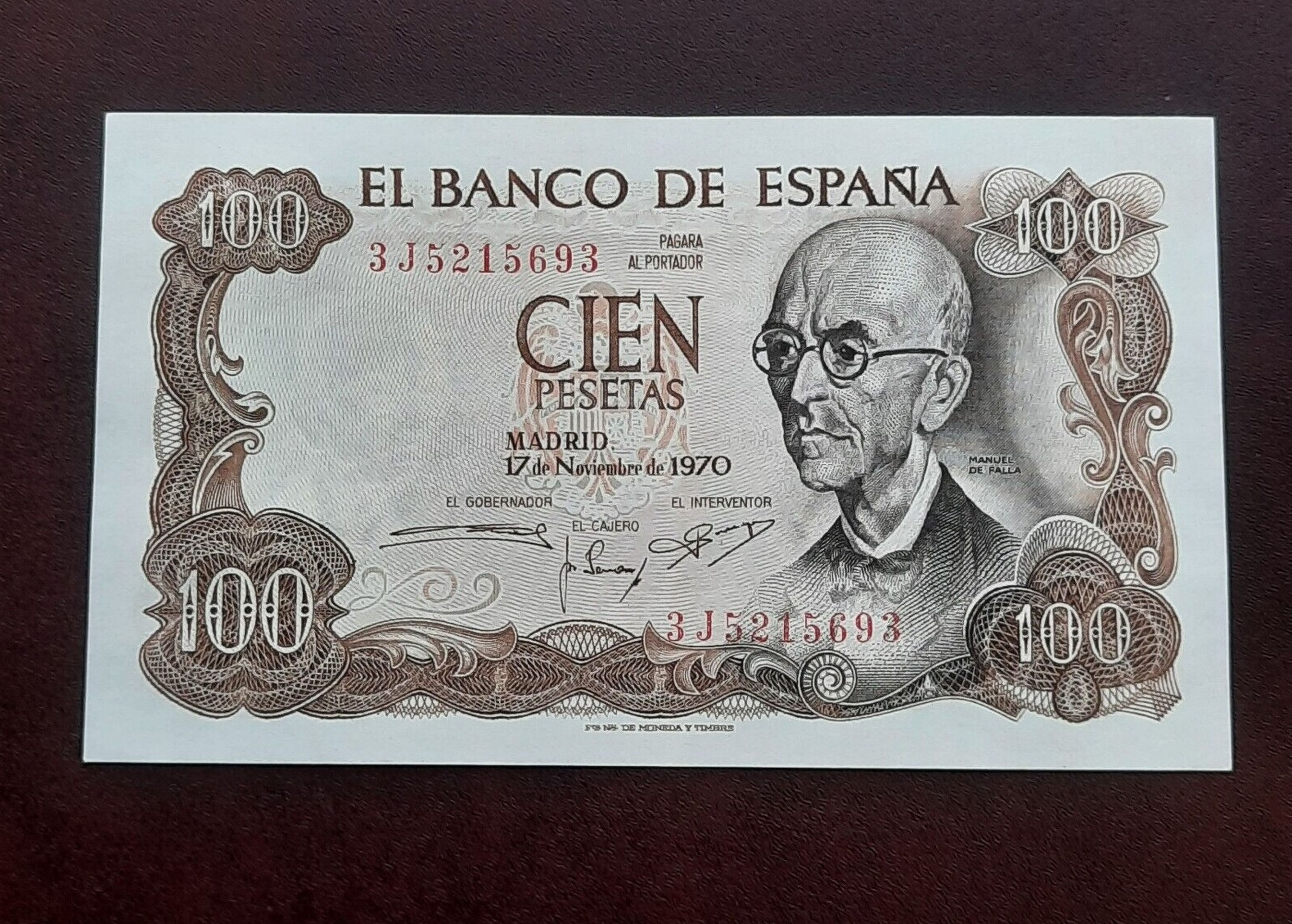 billete de 100 pesetas