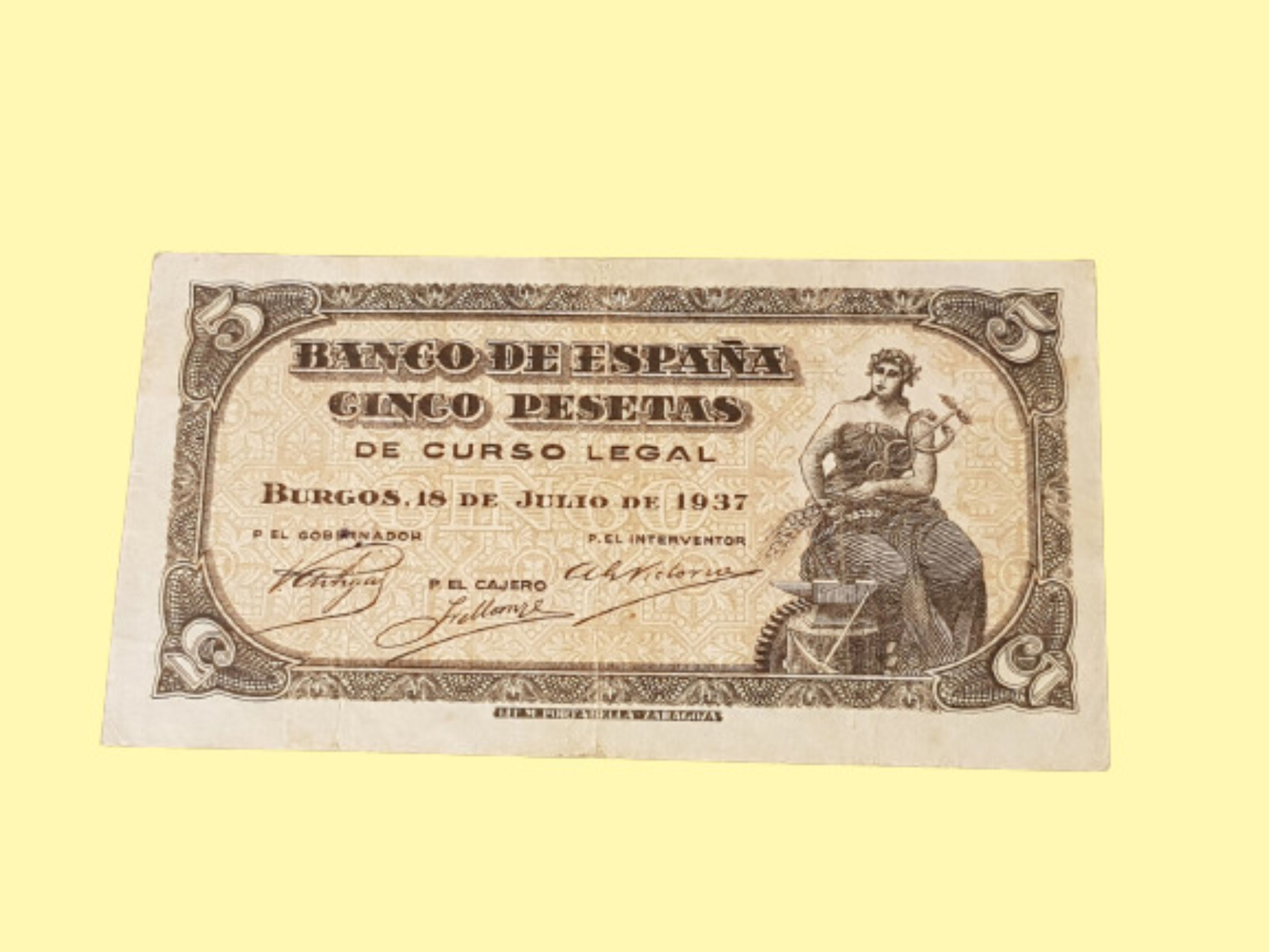 Billete de 5 pesetas