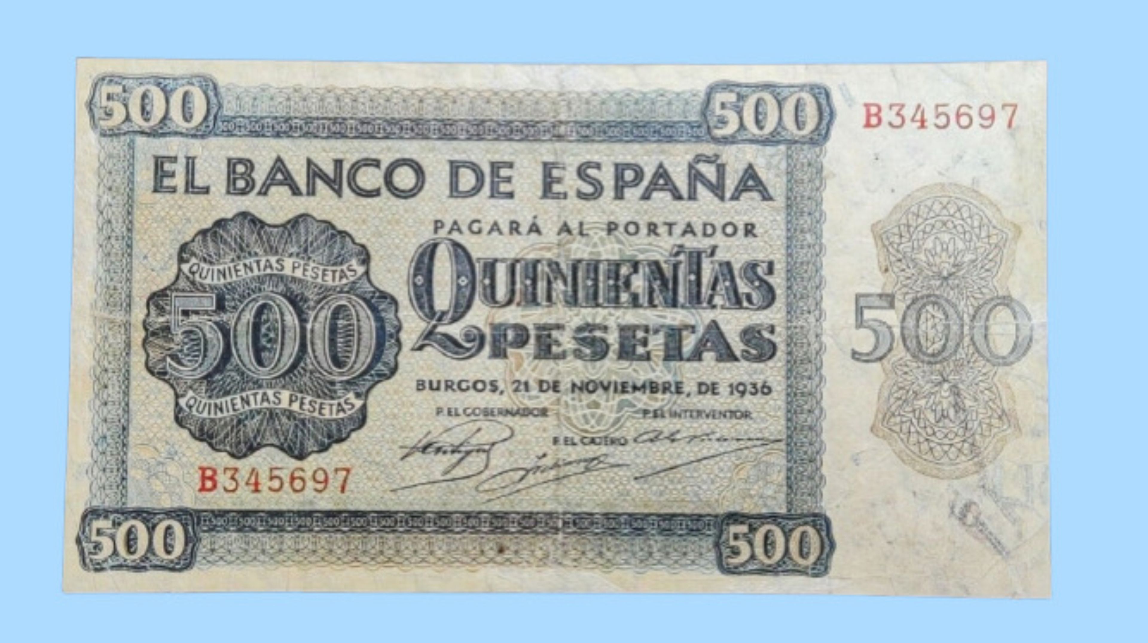 Billete de 500 pesetas