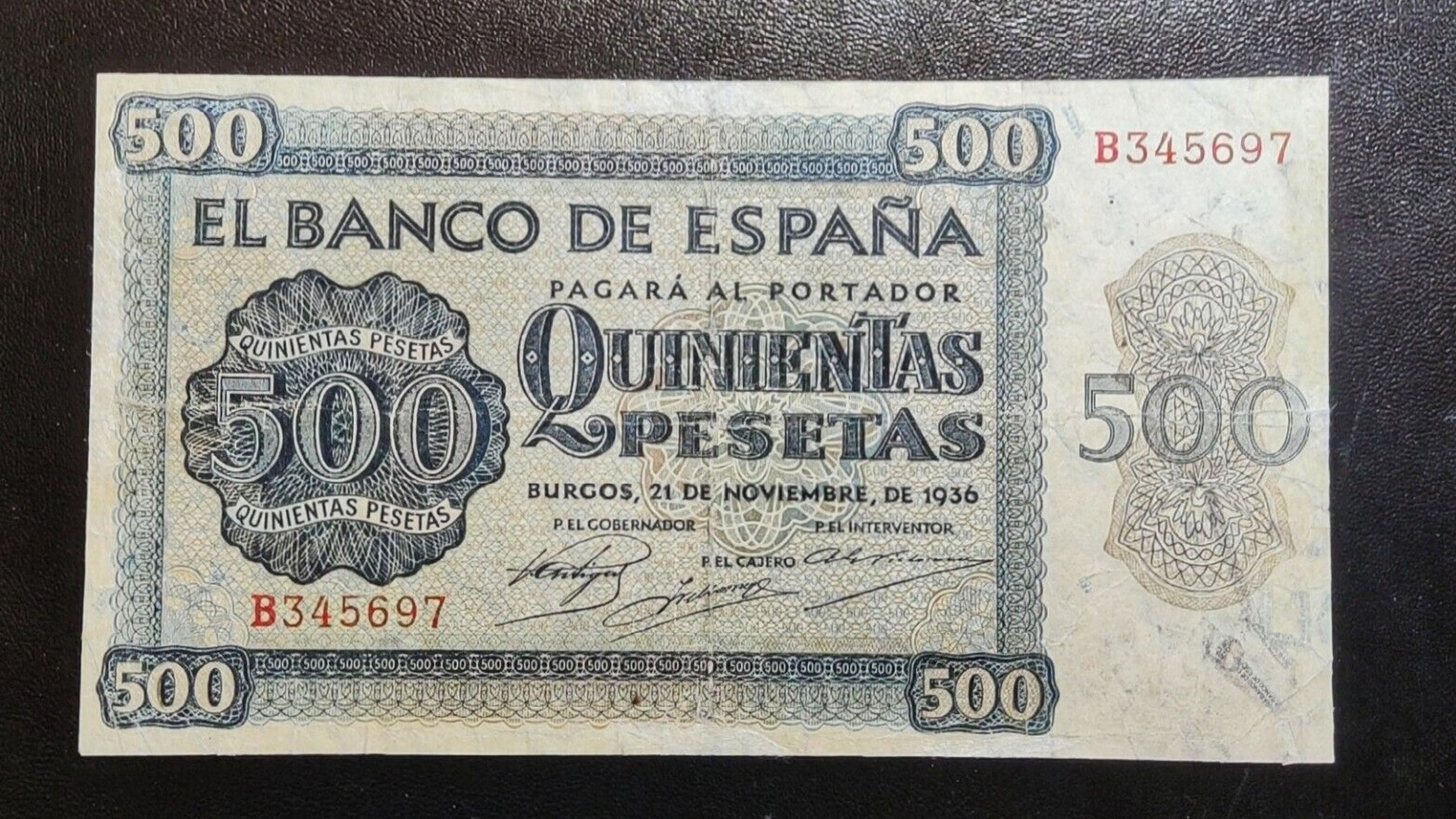 Billete de 500 pesetas