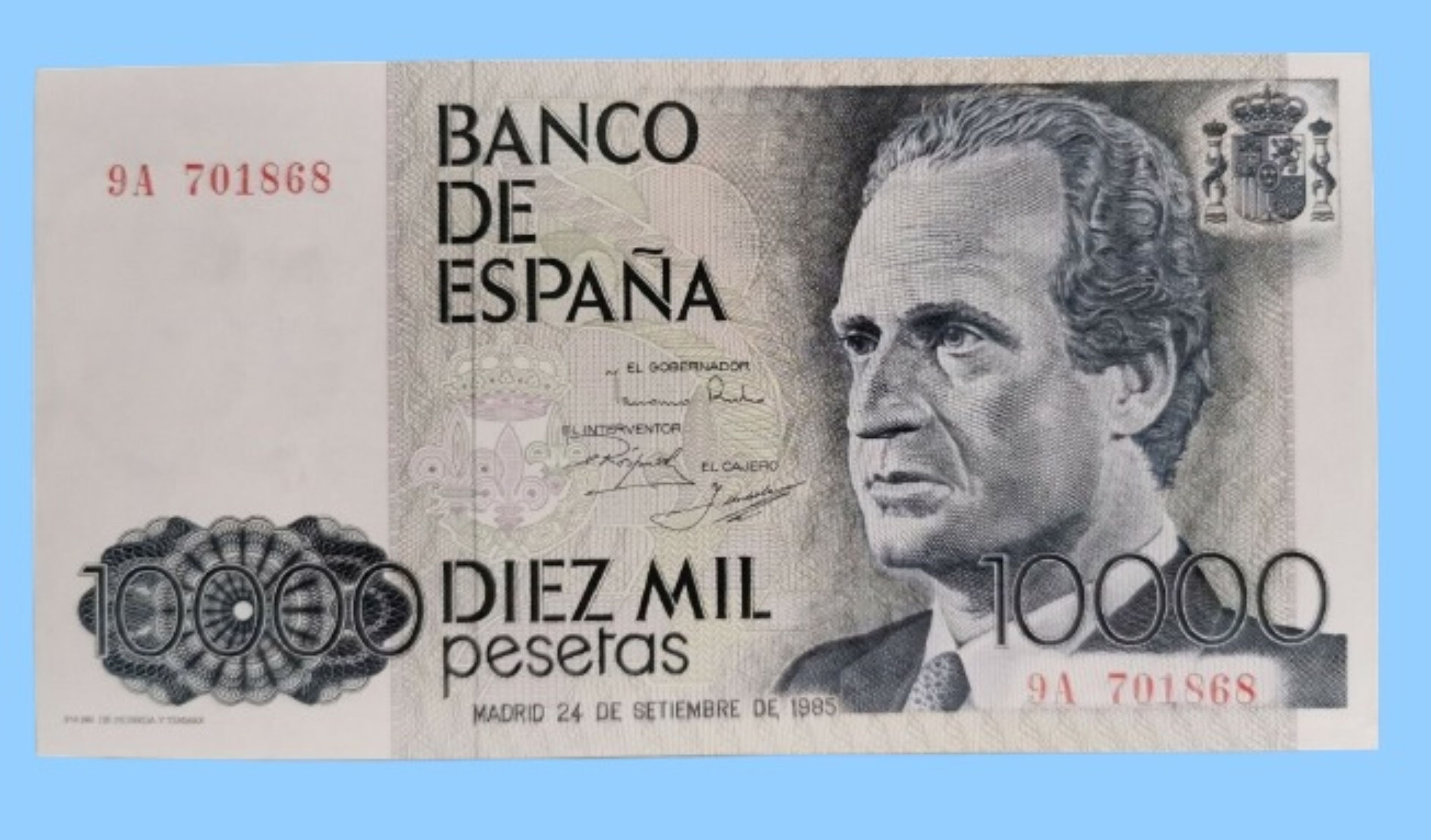 Billete de diez mil pesetas