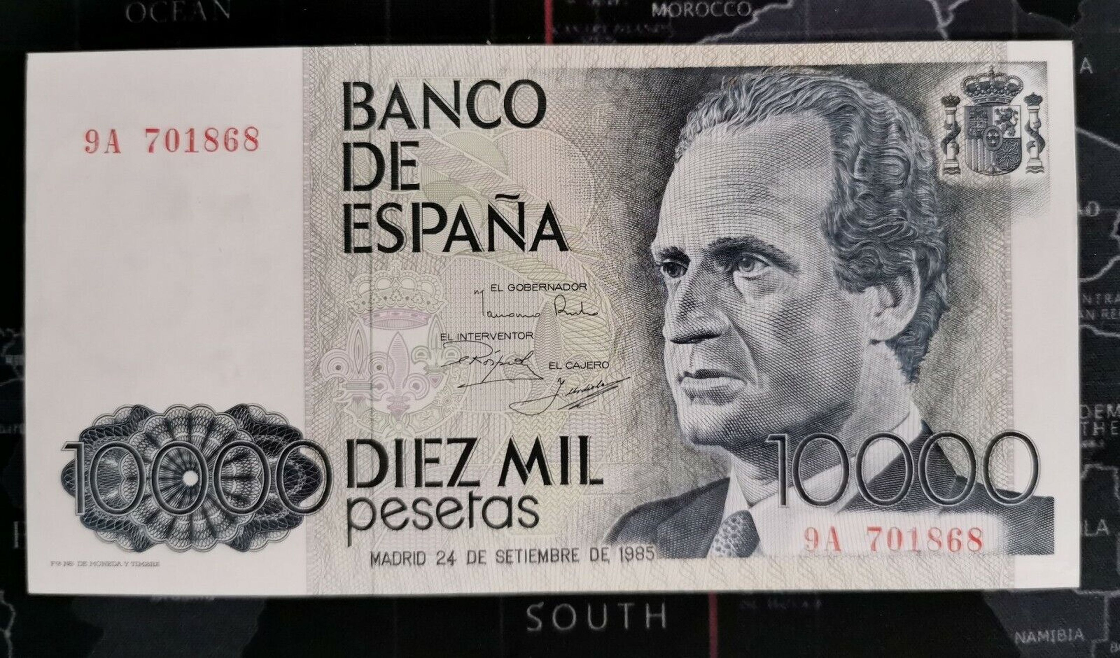Billete diez mil pesetas