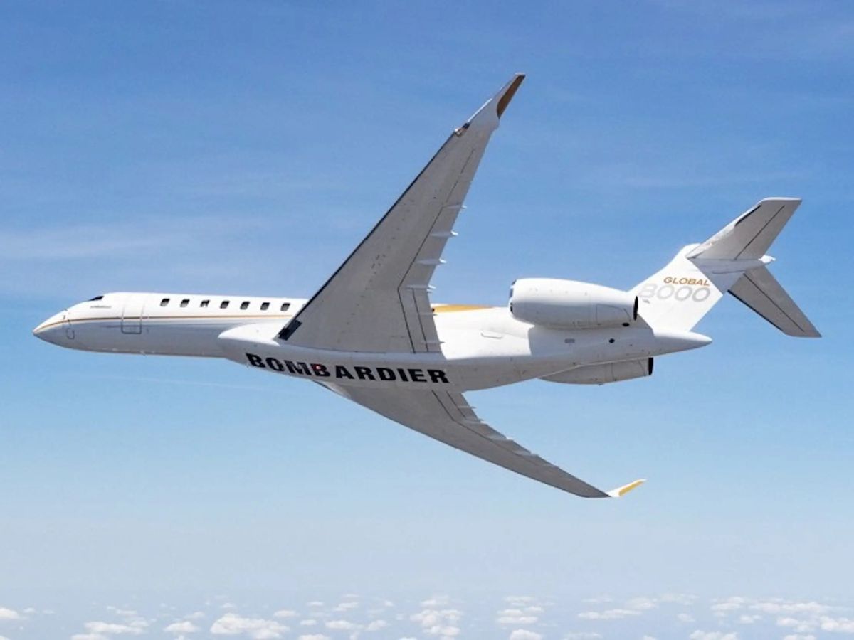 Así es el avión de pasajeros más rápido del mundo Bombardier Global 8000