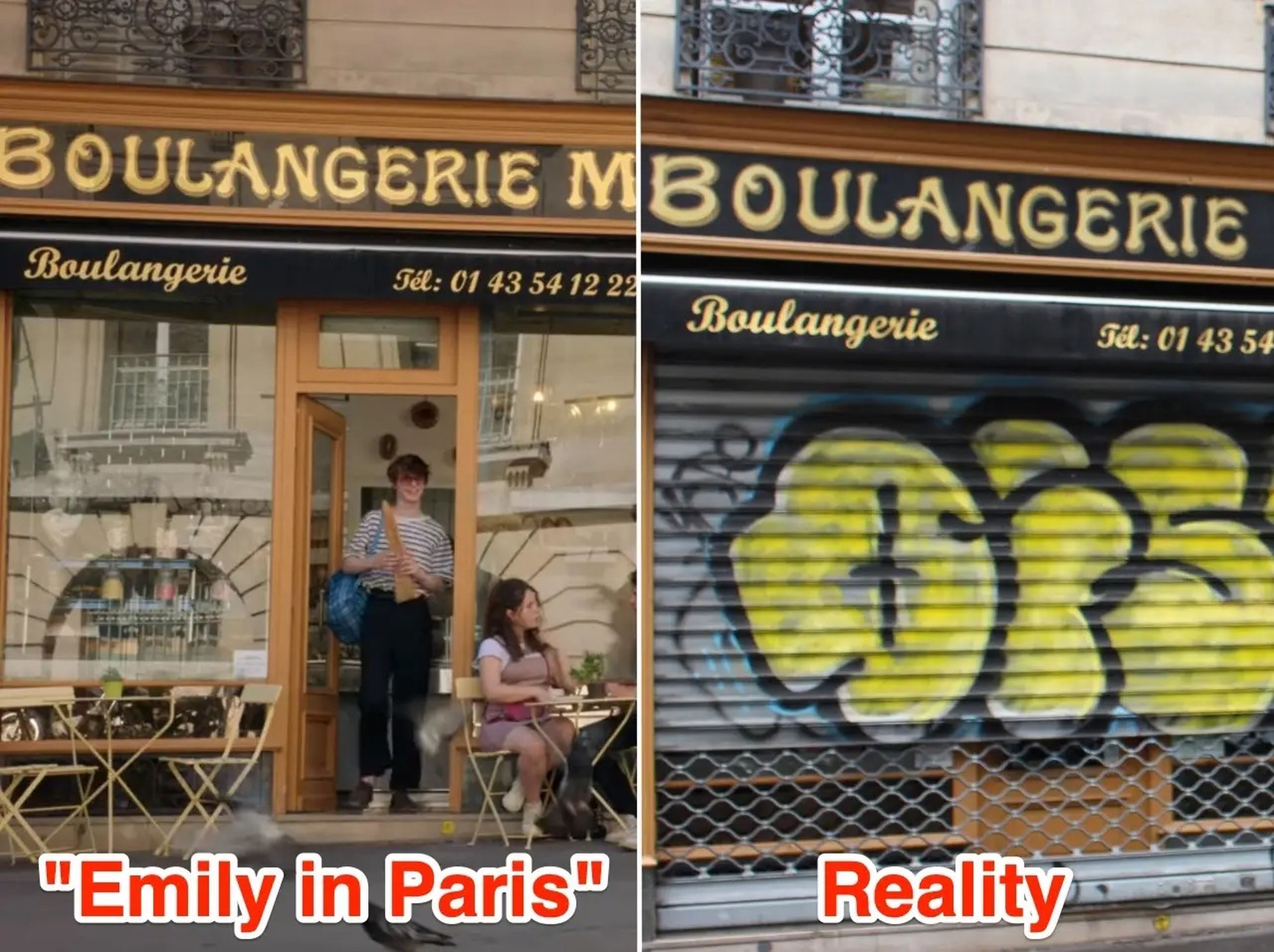 La Boulangerie Moderne en la serie y en la realidad.
