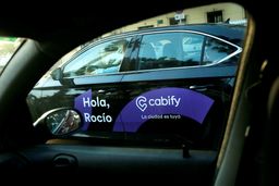 Un coche de Cabify en Málaga.
