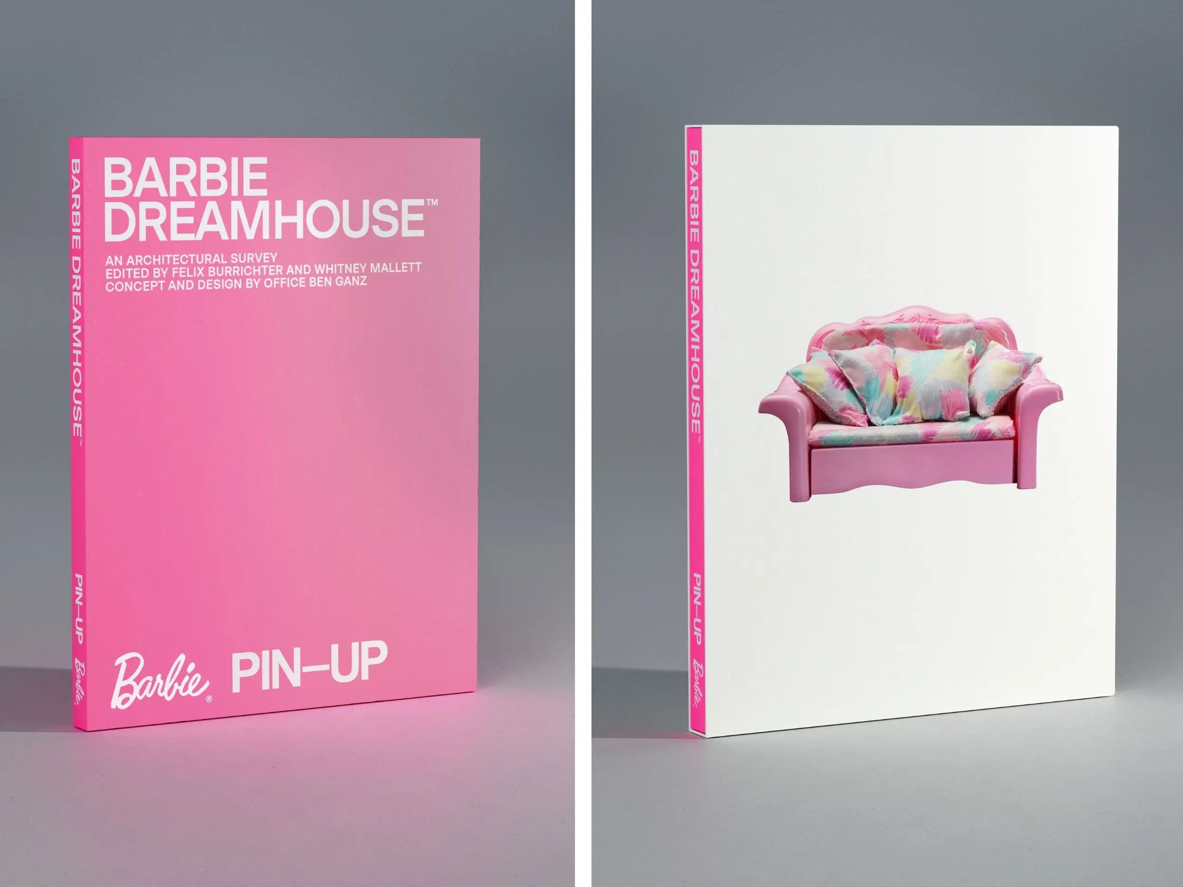 La portada y la funda de "Barbie Dreamhouse: An Architectural Survey"