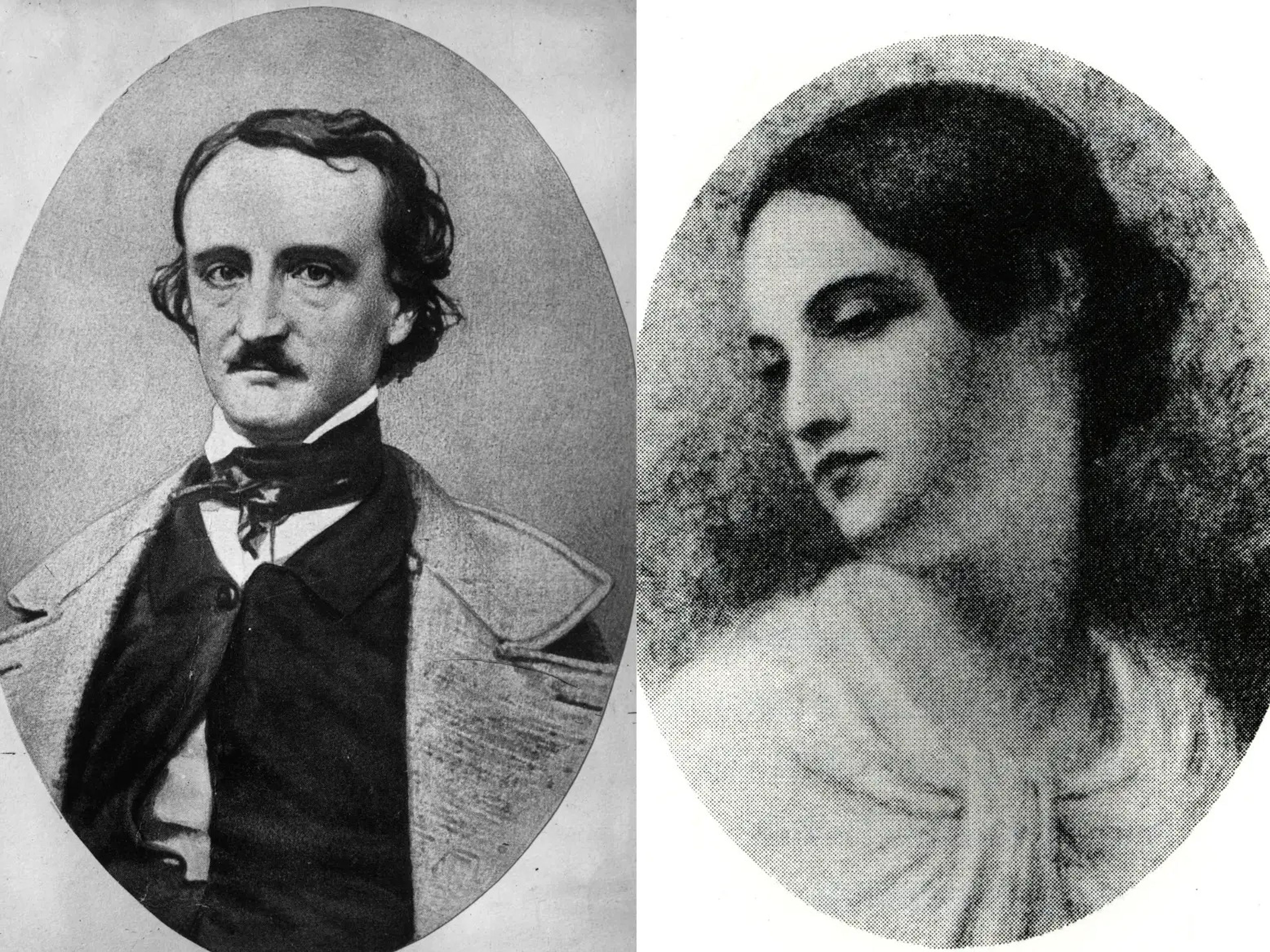 Edgar Allen Poe y Virginia Eliza Clemm, con quién se casó cuando ella tenía 13 años.
