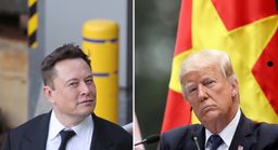 Elon Musk, CEO de Twitter (izquierda) y Donald Trump, ex presidente de Estados Unidos (derecha).